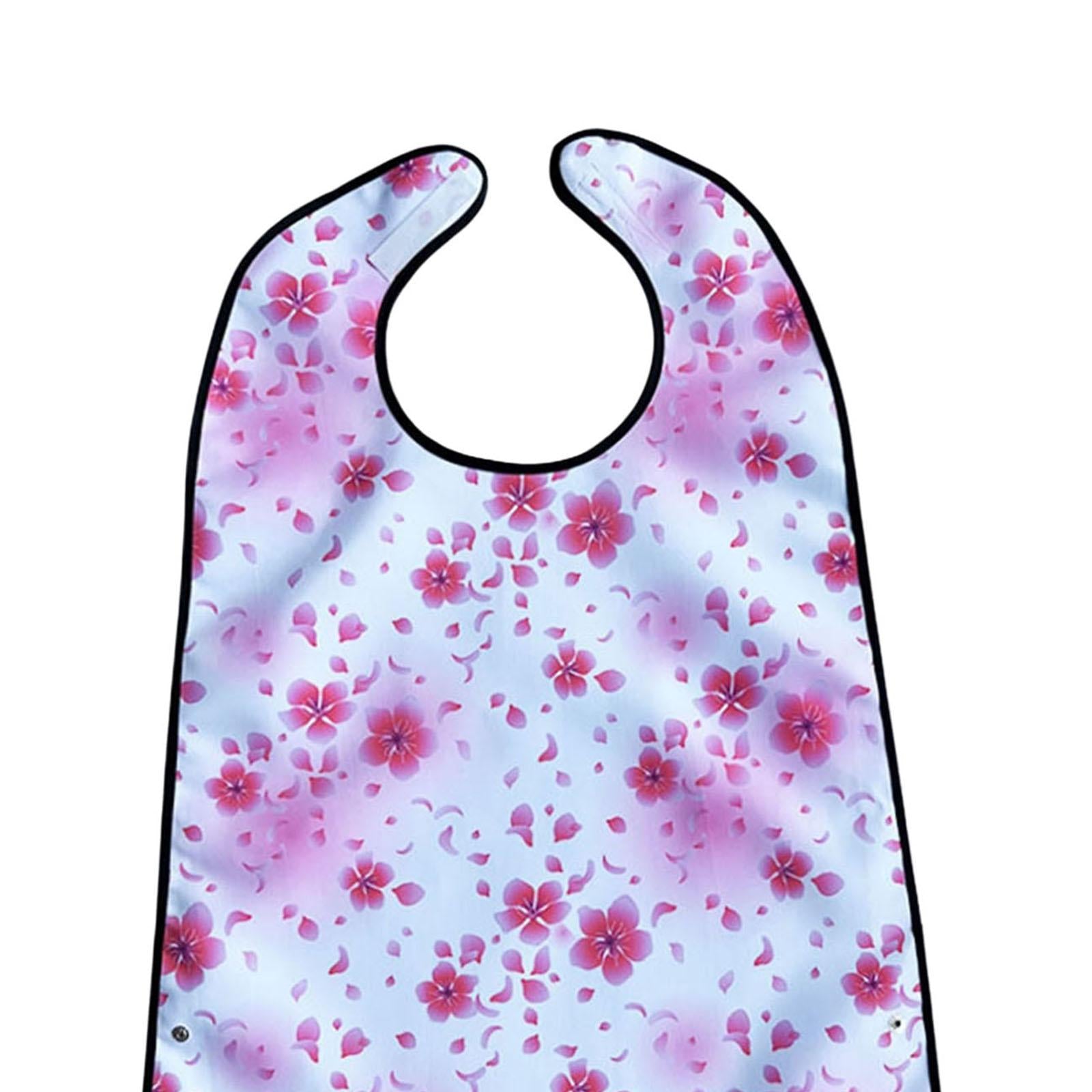 Adult Bibs for Eating Waterproof Full Protection for Elderly Women and Men White
