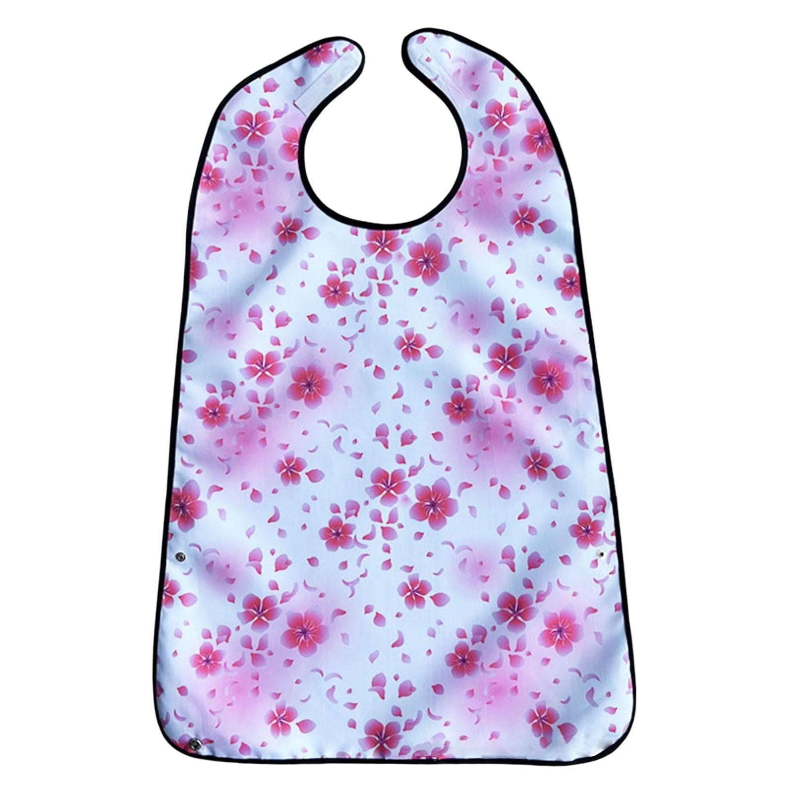 Adult Bibs for Eating Waterproof Full Protection for Elderly Women and Men White