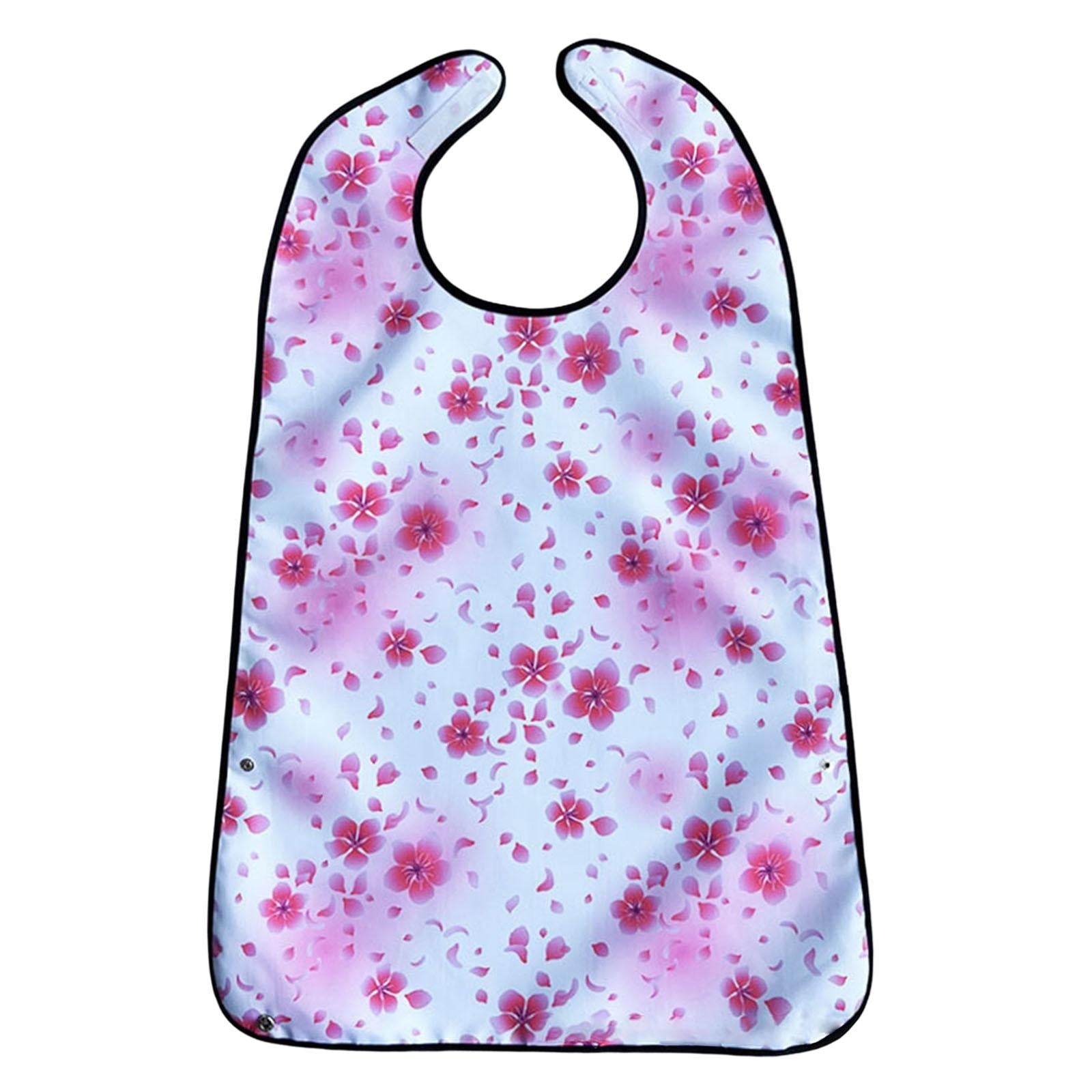 Adult Bibs for Eating Waterproof Full Protection for Elderly Women and Men White
