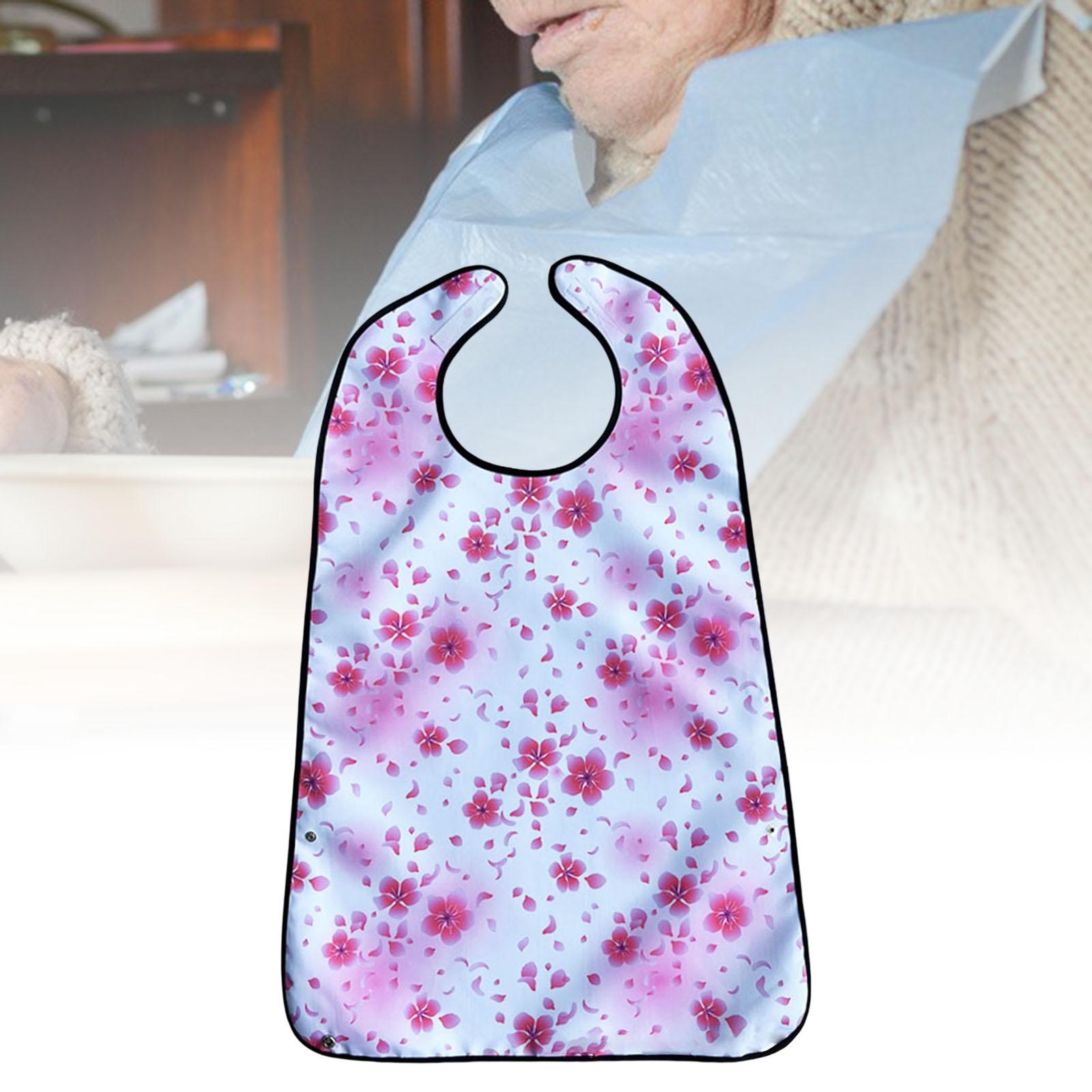 Adult Bibs for Eating Waterproof Full Protection for Elderly Women and Men White
