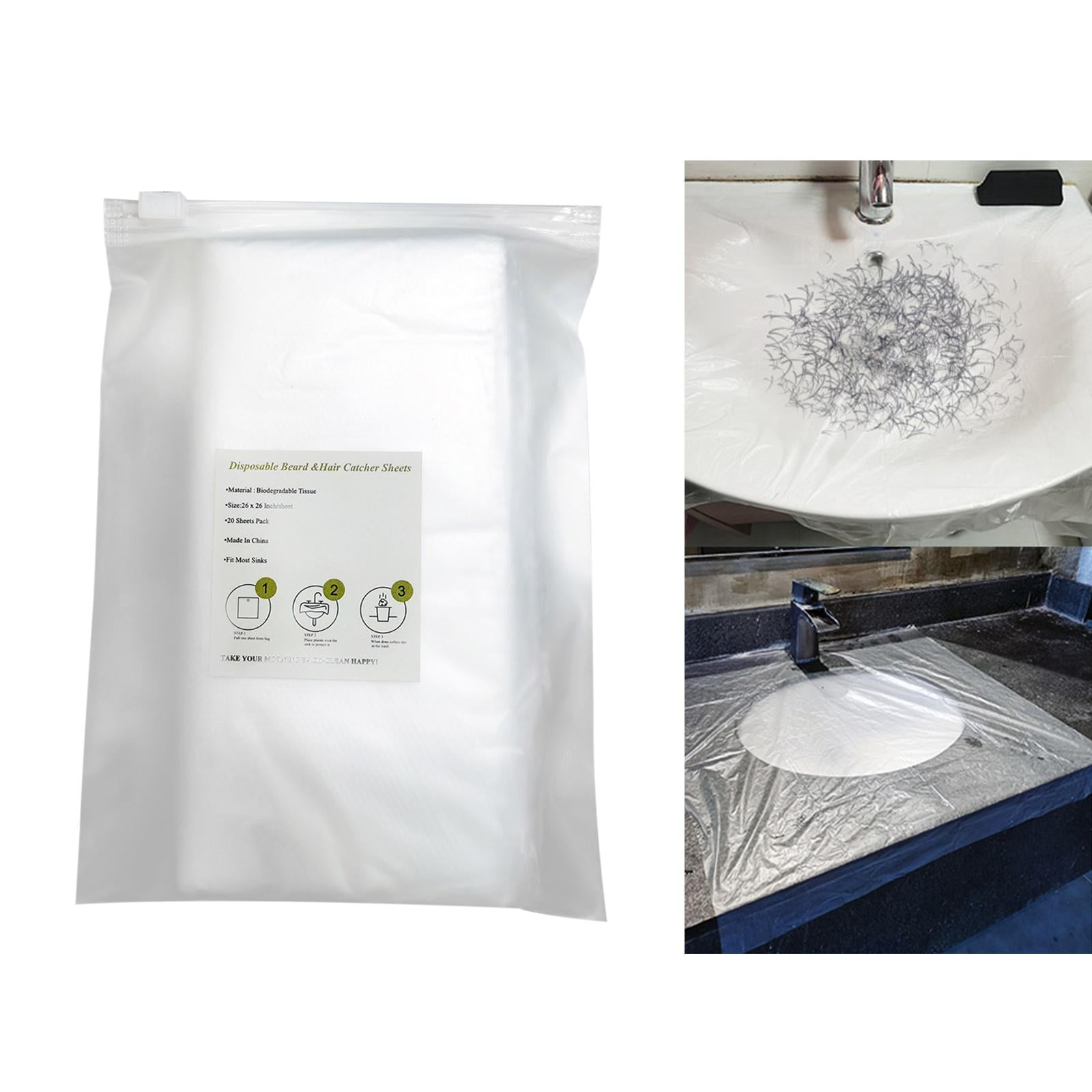 Beard hair Receive Shield Apron Alternative for Men Barber Bathroom Sink