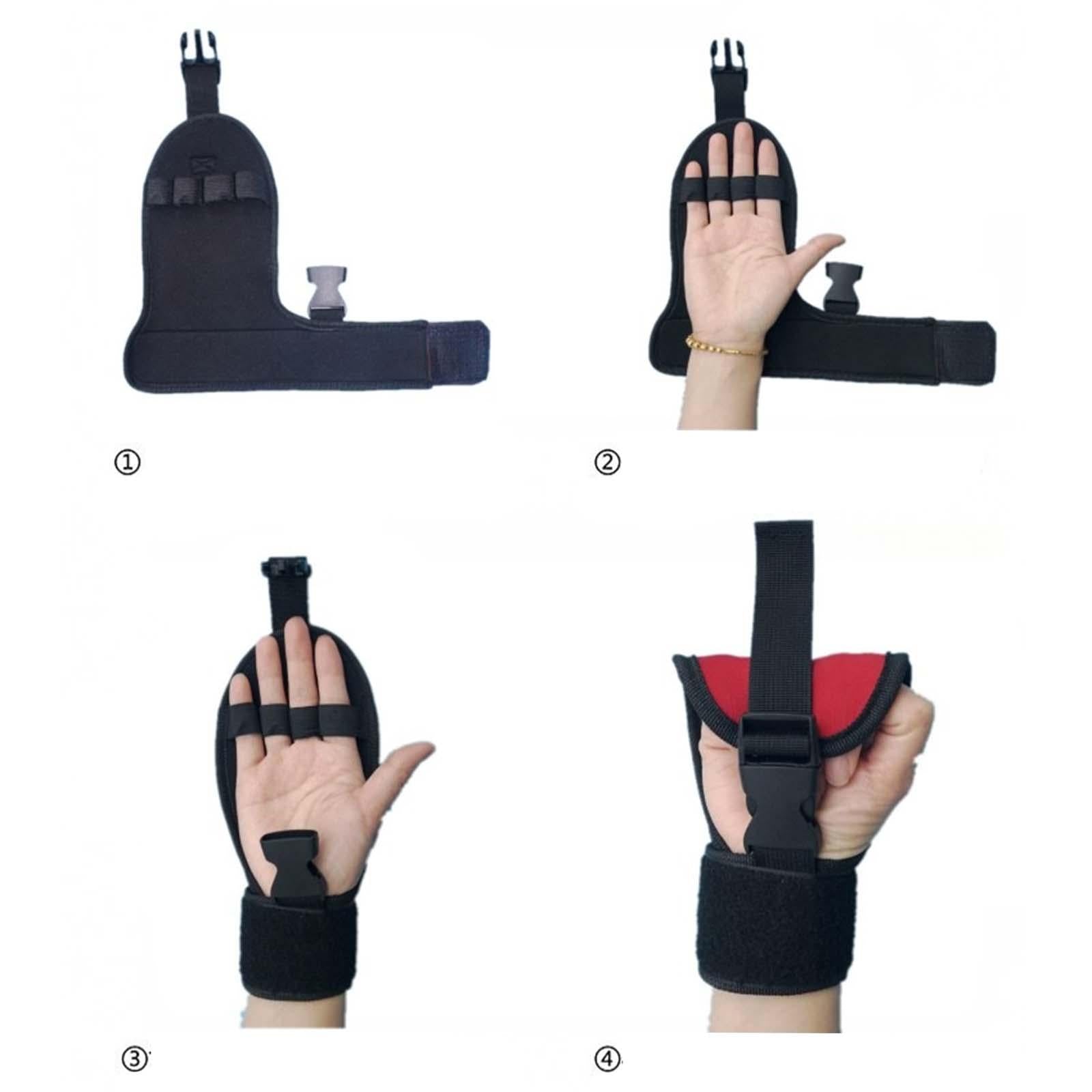 Finger Splints Brace Gloves for One Hand Grip Exercise Stroke Hemiplegia A