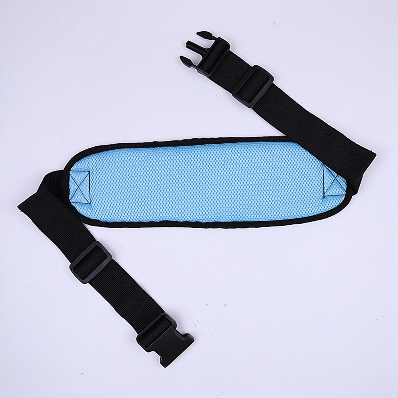 Wheelchair Harness Restraint Lap Belt Waist for Patients Non Slip black