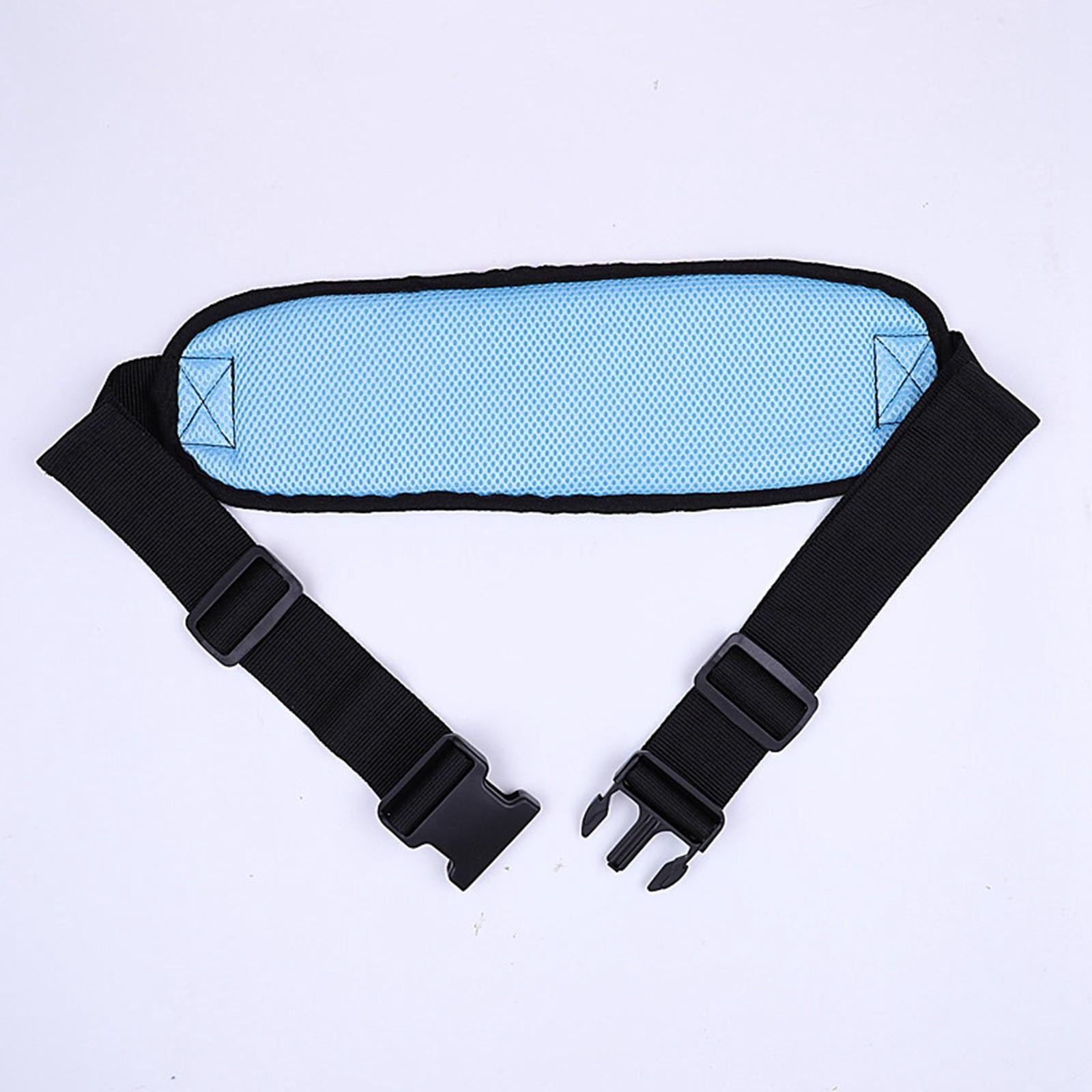 Wheelchair Harness Restraint Lap Belt Waist for Patients Non Slip black