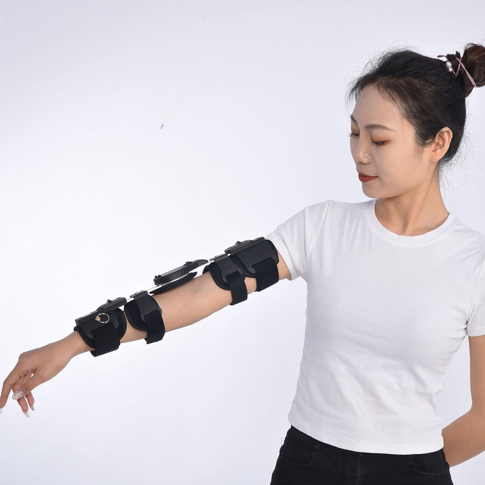 Elbow Brace Corrective Protector Hinged Post OP Adjustable Fracture Splint Right