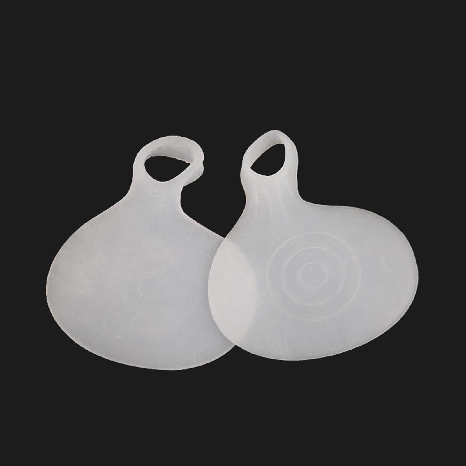 6Pcs Forefoot Pads Foot Protection Elastic silicone for High Heel White