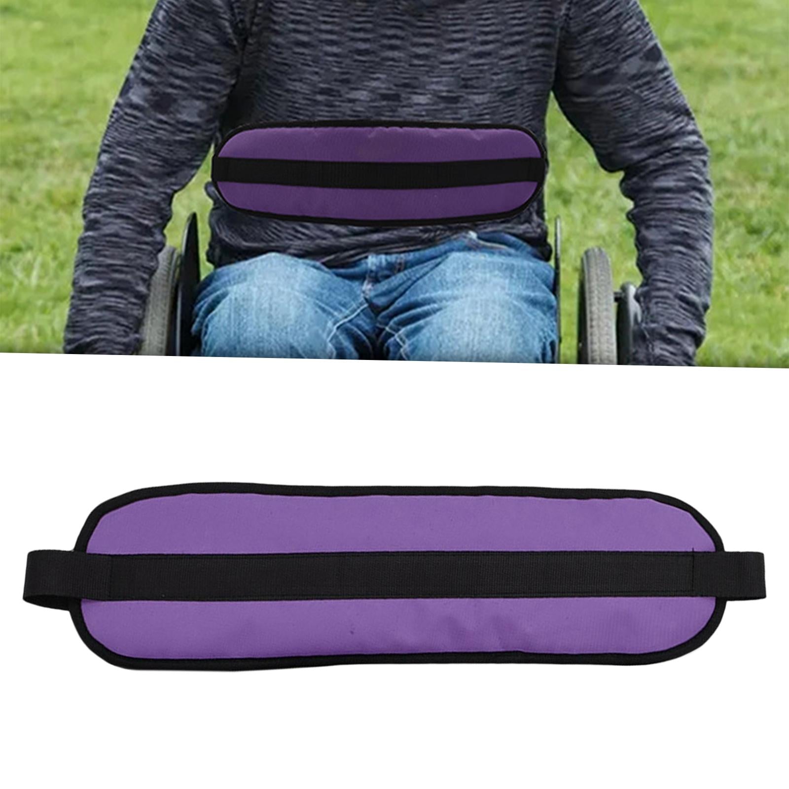 Portable Wheelchair Seat Belt Reusable Cushion for Elderly Prevent Sliding Purple