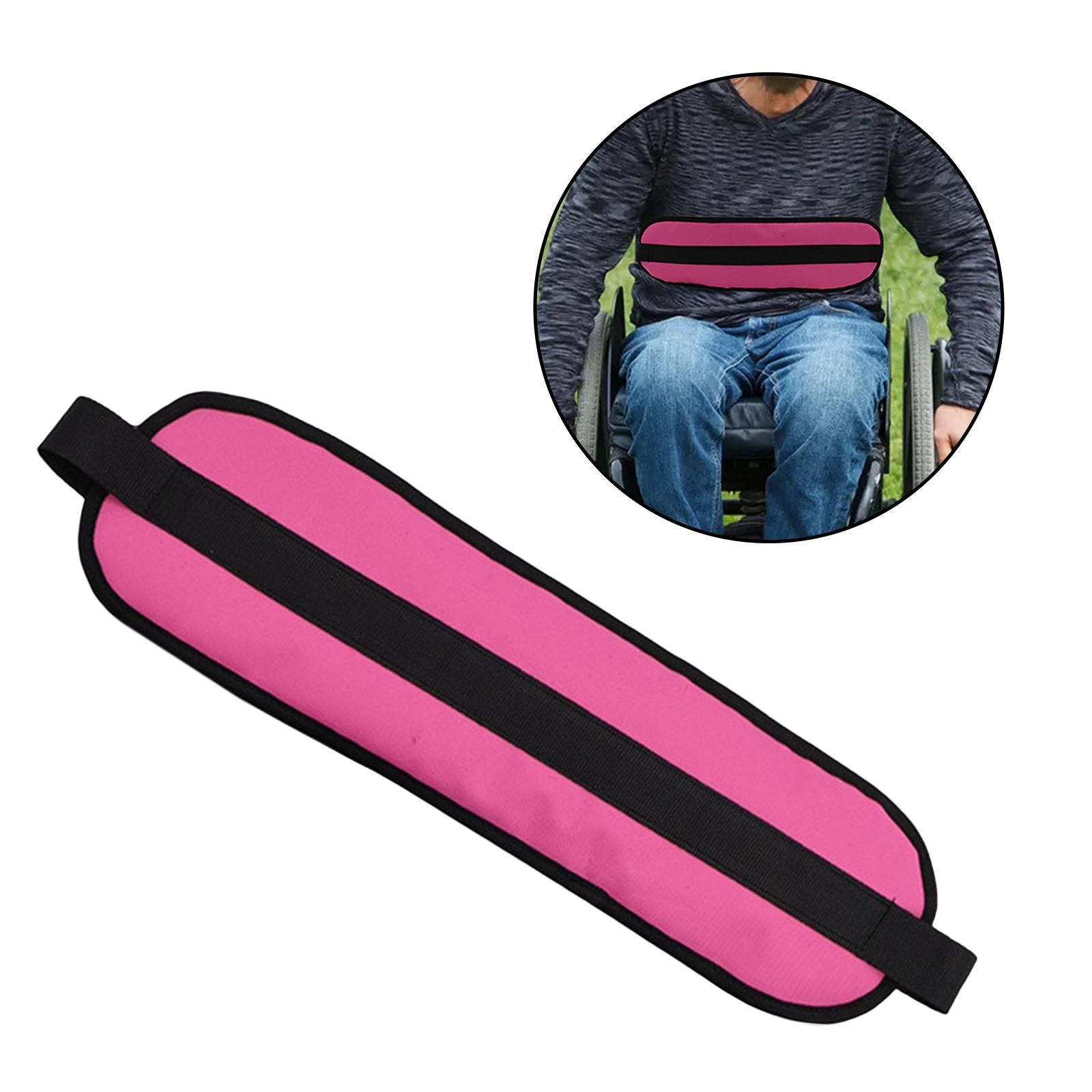 Portable Wheelchair Seat Belt Reusable Cushion for Elderly Prevent Sliding Red