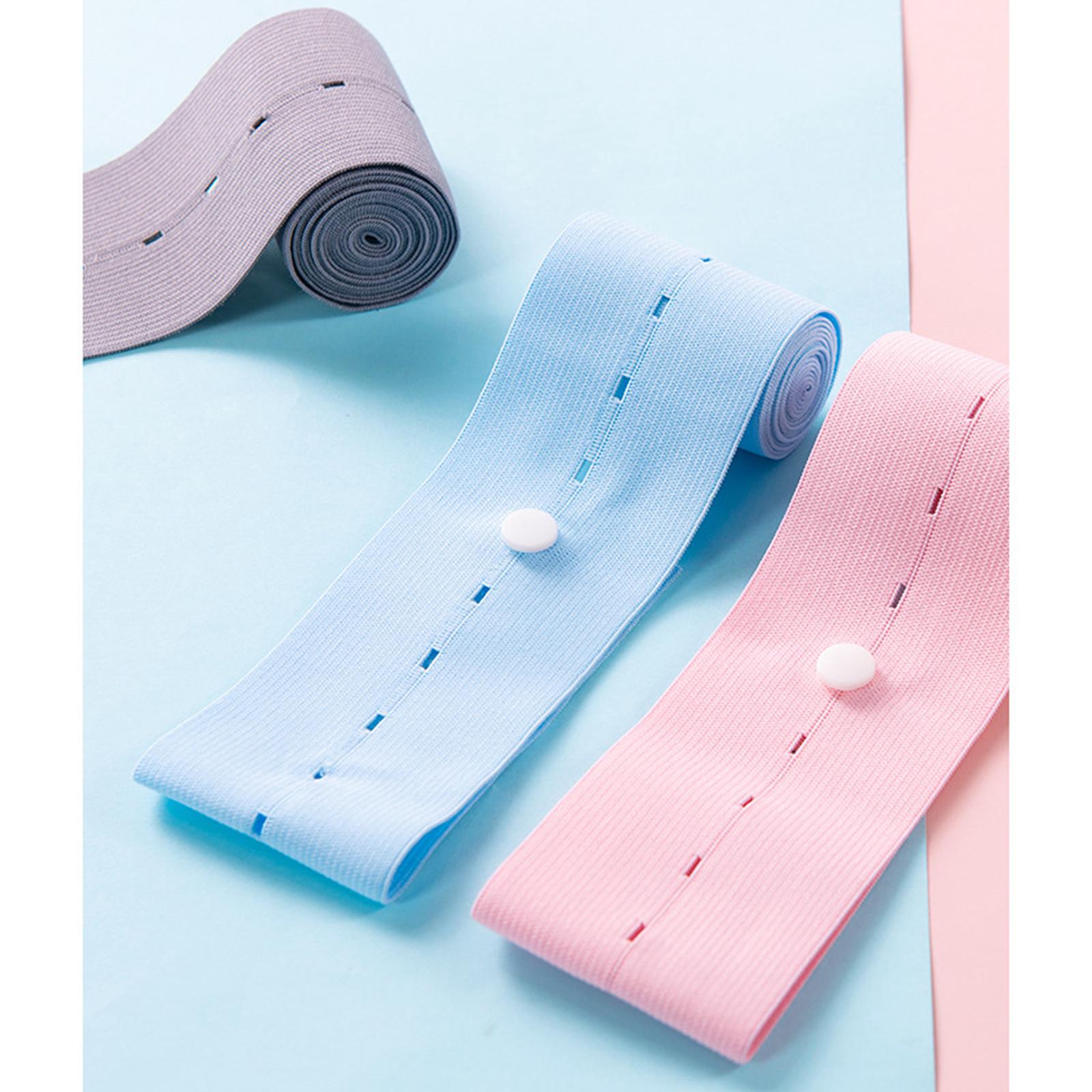 2Pcs Fetal Heart Belt Support Tool Comfortable for 100kg-150kg Pink Blue