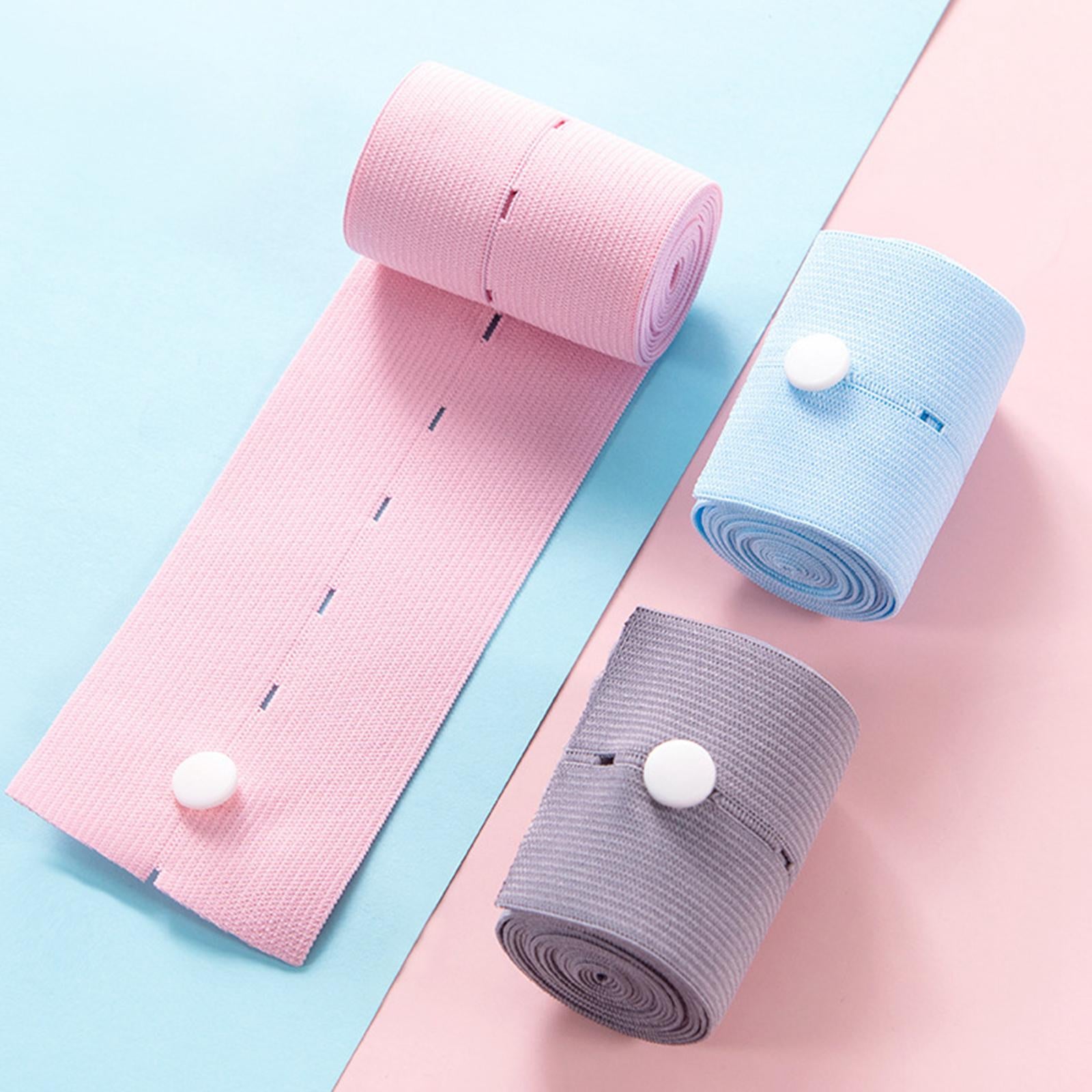 2Pcs Fetal Heart Belt Support Tool Comfortable for 100kg-150kg Pink Blue