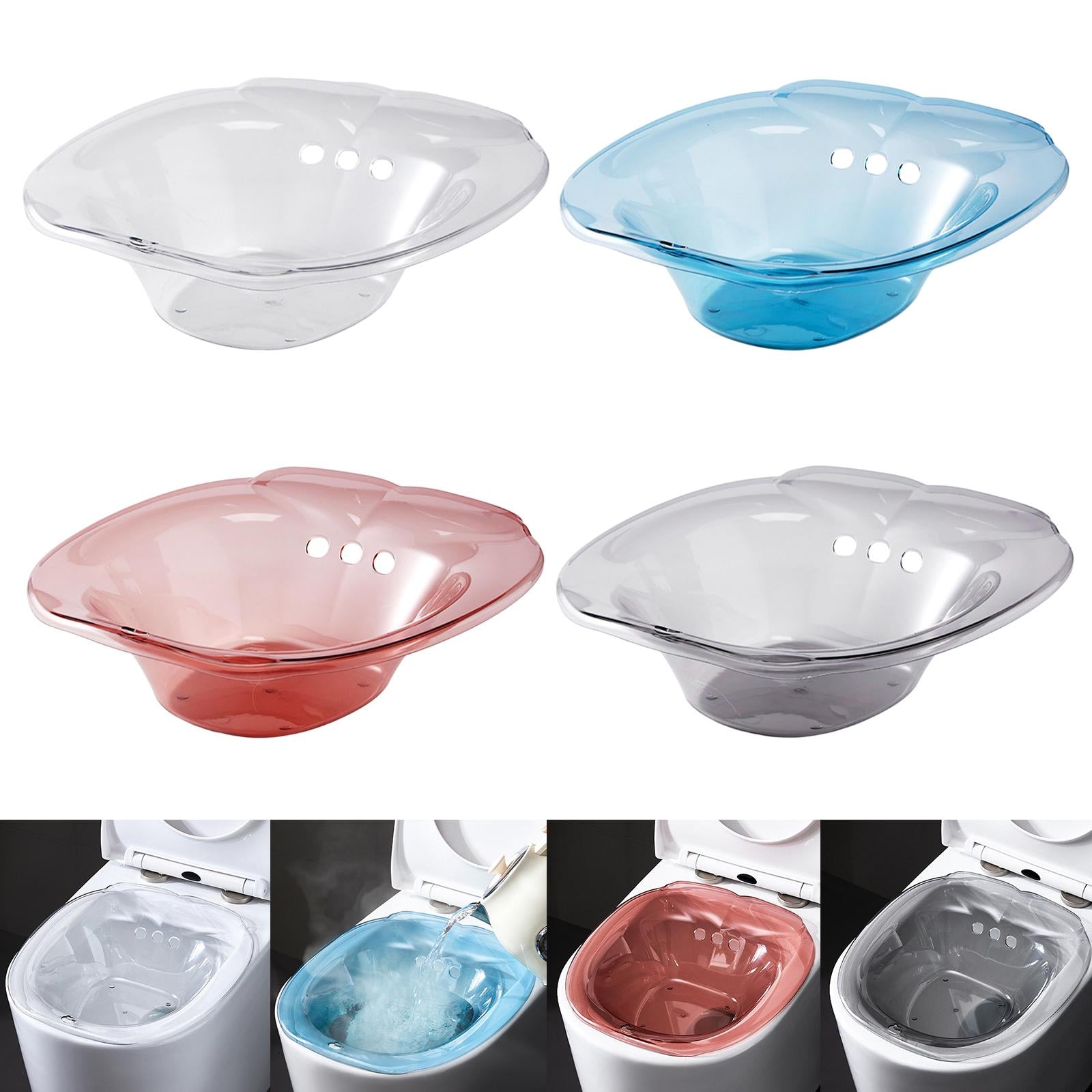 Toilet Bidet Overflow Bidet Basin for for Postpartum Care women Transparent