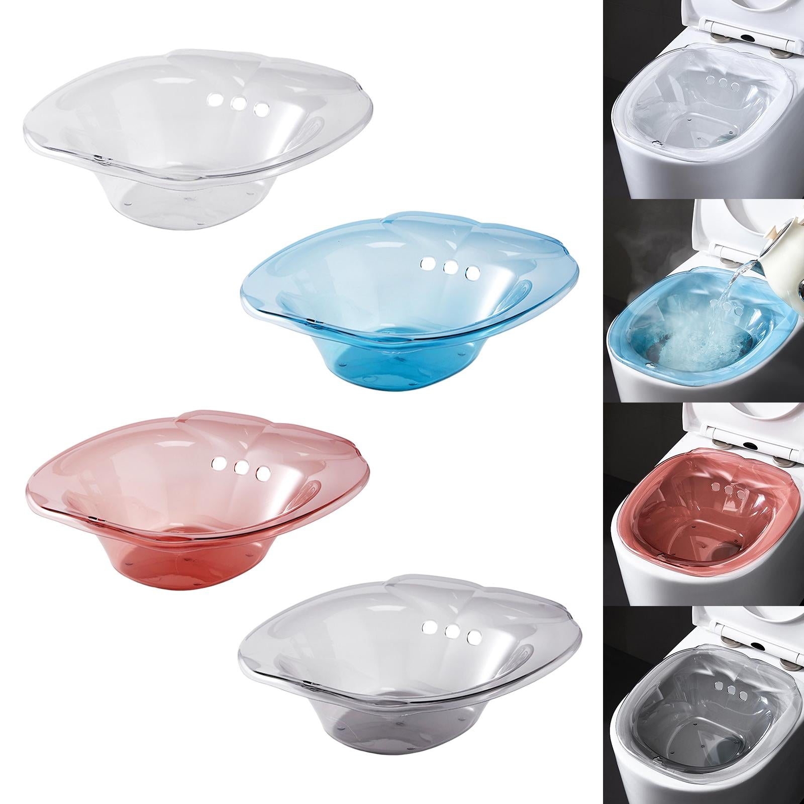 Toilet Bidet Overflow Bidet Basin for for Postpartum Care women Transparent