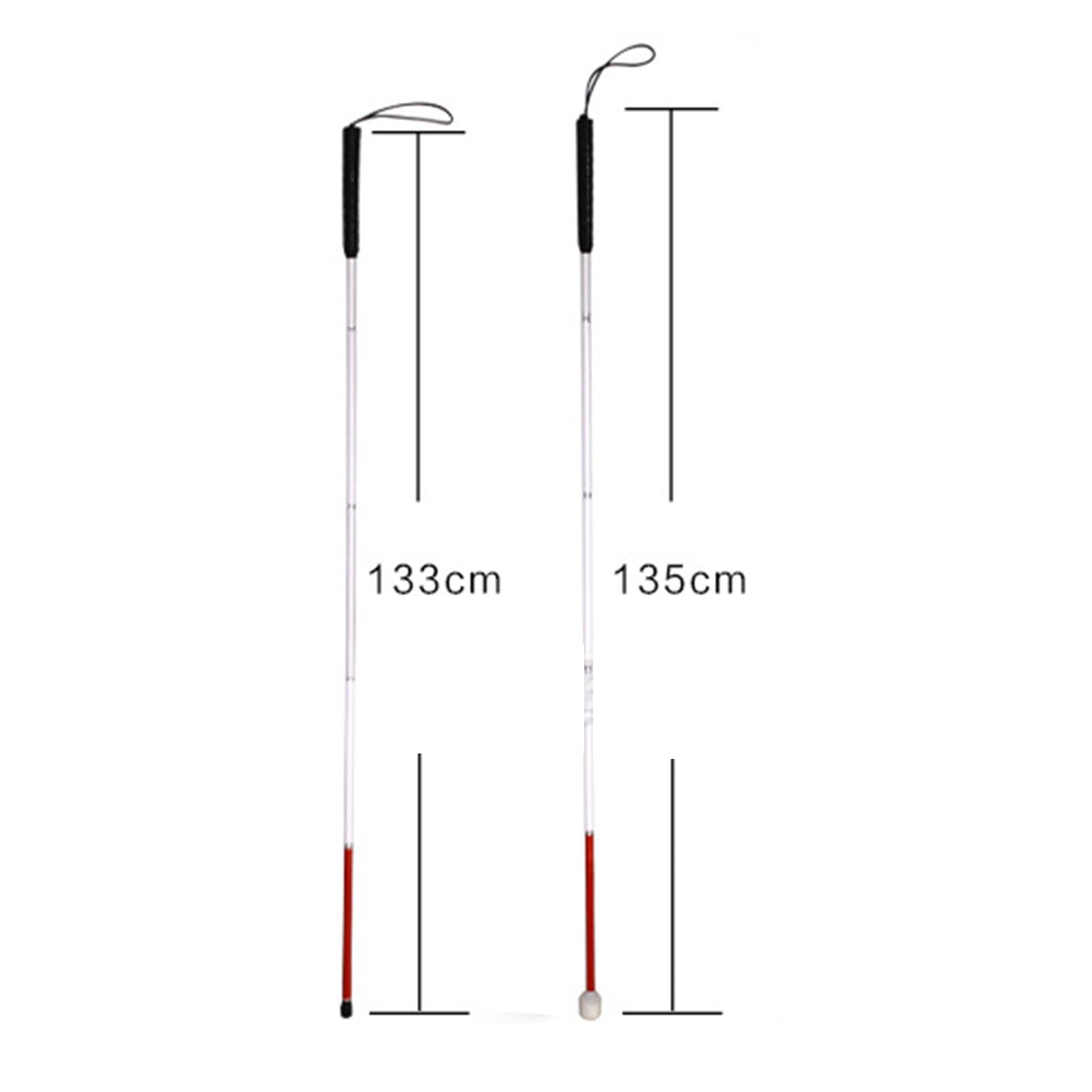 Foldable Blind Cane Walker Lightweighted with Padded Tip Crutch Cane