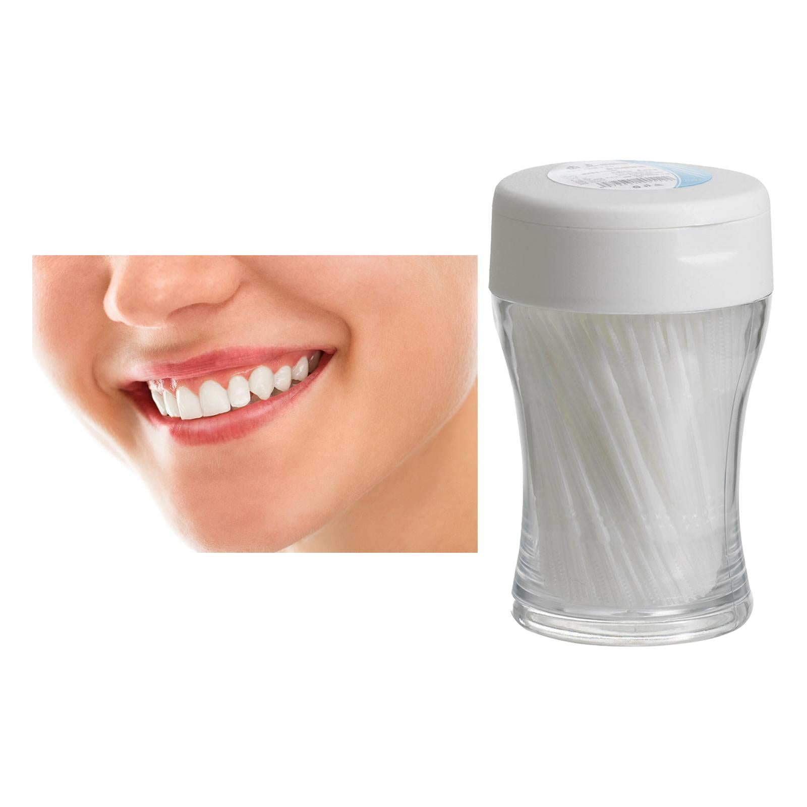200x Toothpicks Tooth Cleaning Tool Teeth Stick Brush Toothpick White
