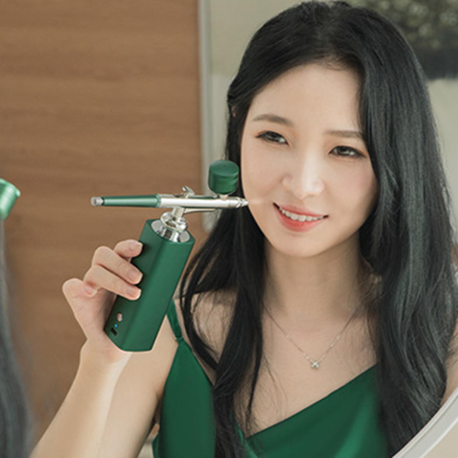 Facial Mist Sprayer Portable Facial Mist Sprayer Cordless Handheld Green