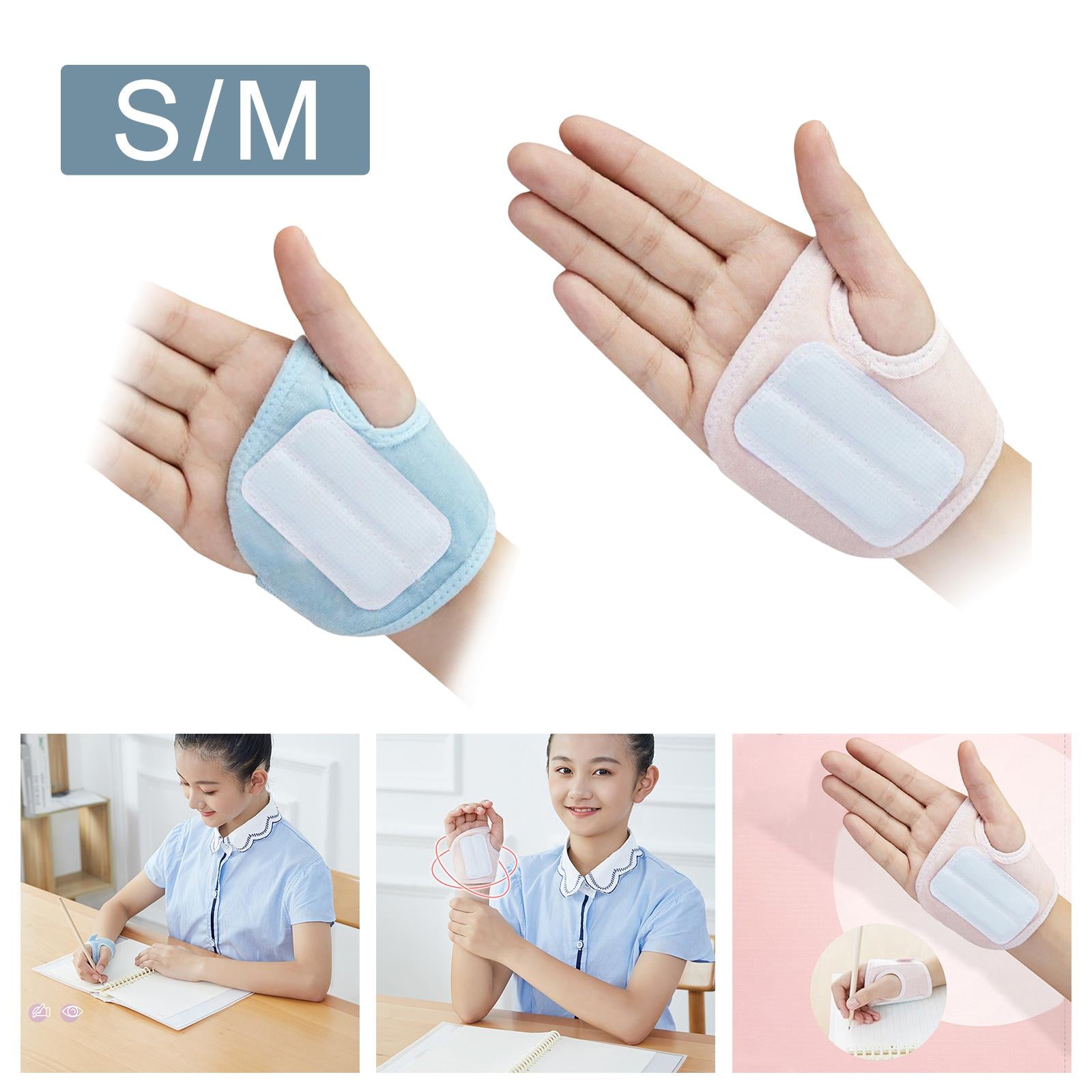 Writing Posture Correction Tool Handwriting Wrist Brace Children Adjustable Blue S