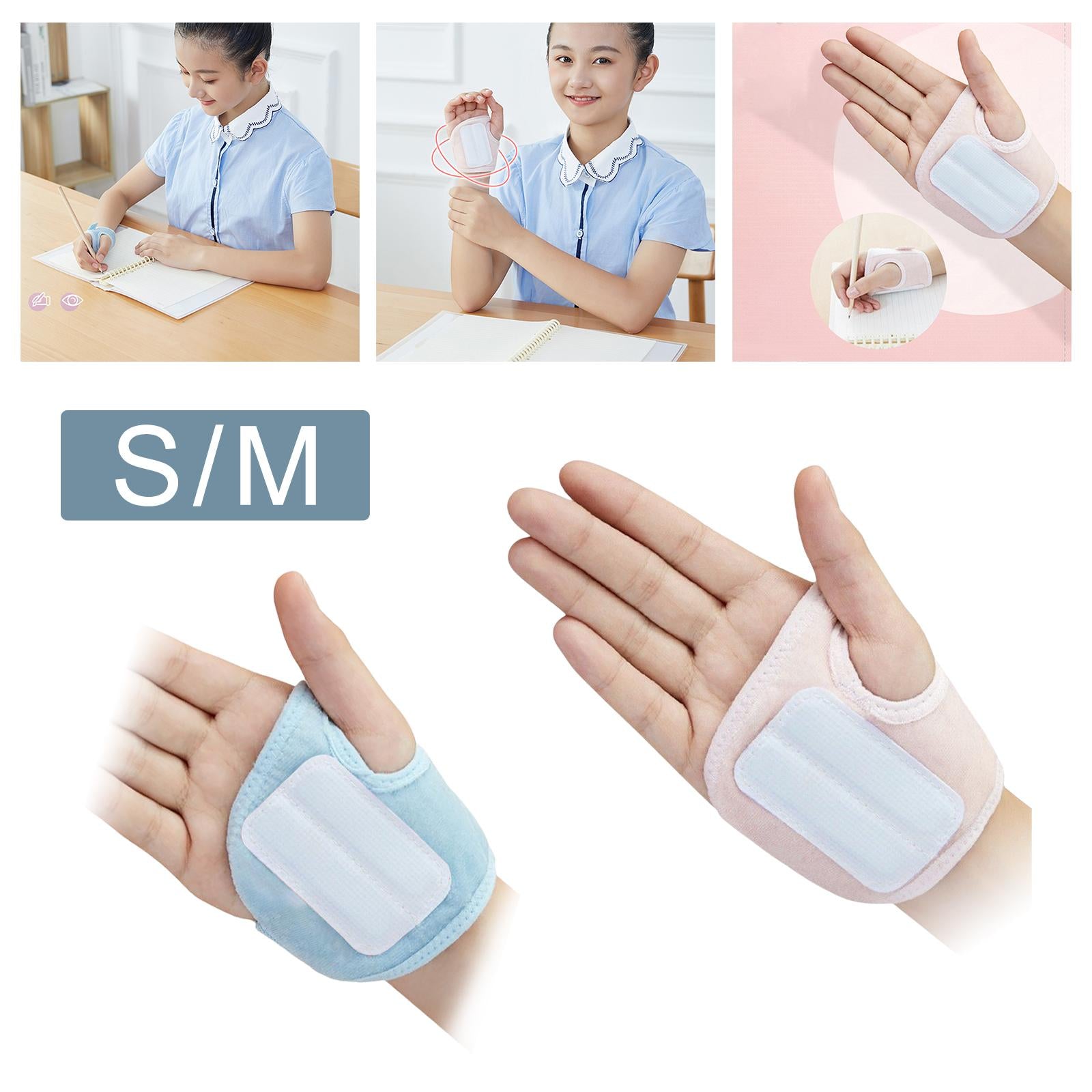 Writing Posture Correction Tool Handwriting Wrist Brace Children Adjustable Blue S