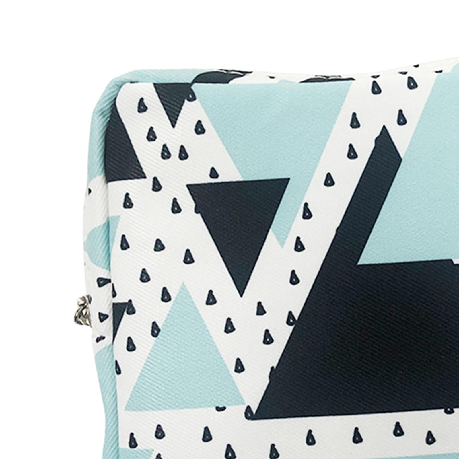 Washable Sanitary Napkin Storage Bag Toiletry Pouch Nursing Girls Ladies green black triangle