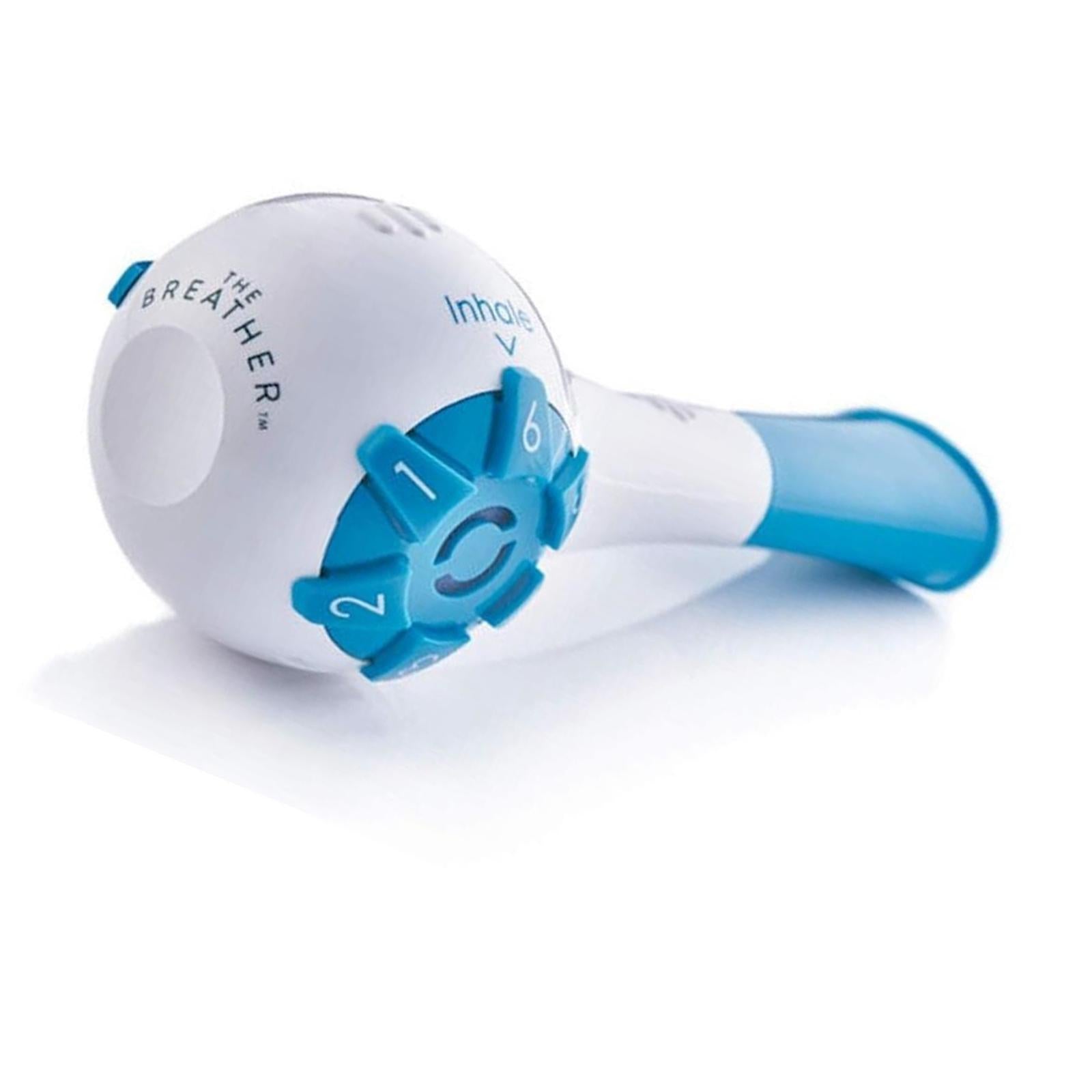 Lung Exercise Device Exerciser Natural Breathing Trainer Adjustable Blue