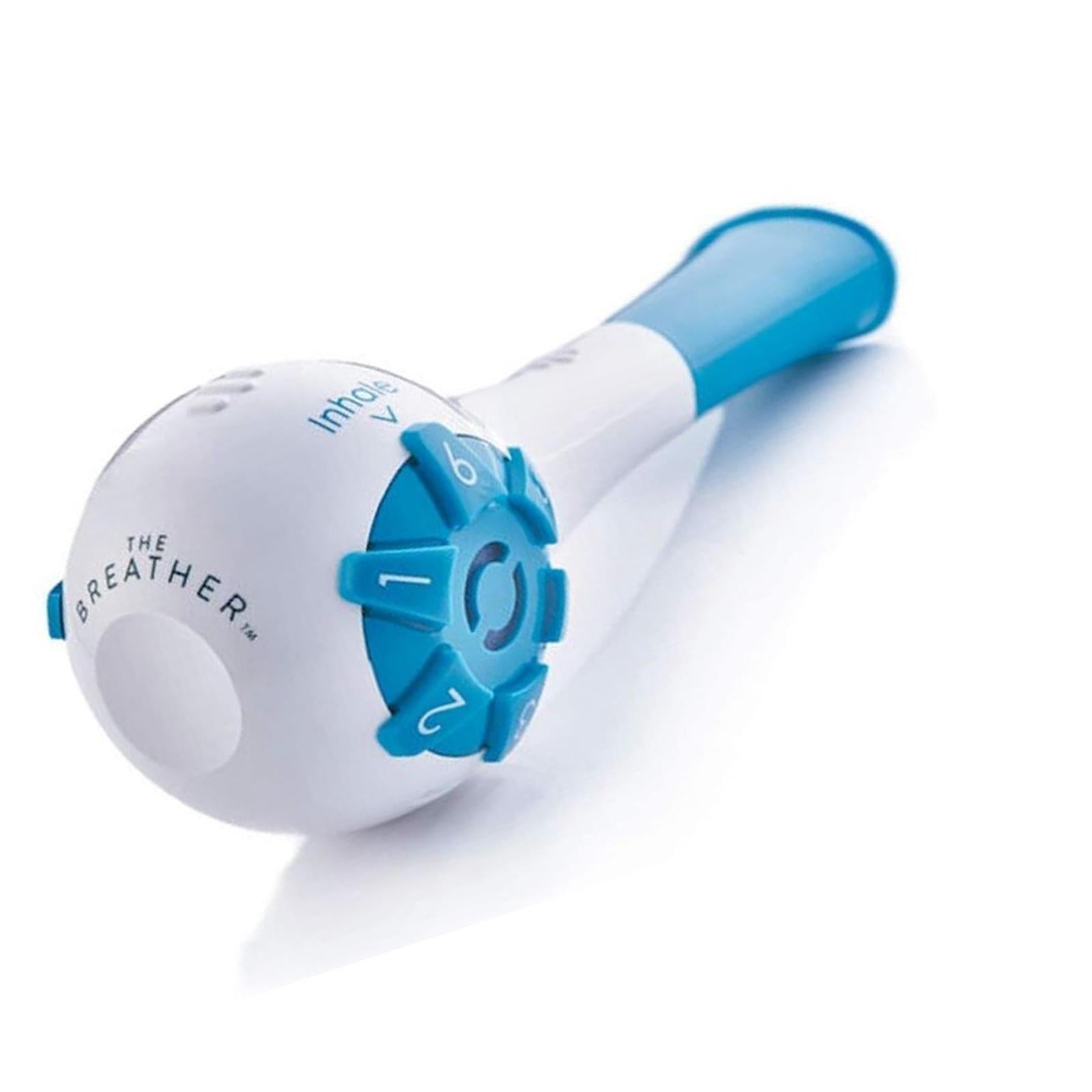 Lung Exercise Device Exerciser Natural Breathing Trainer Adjustable Blue