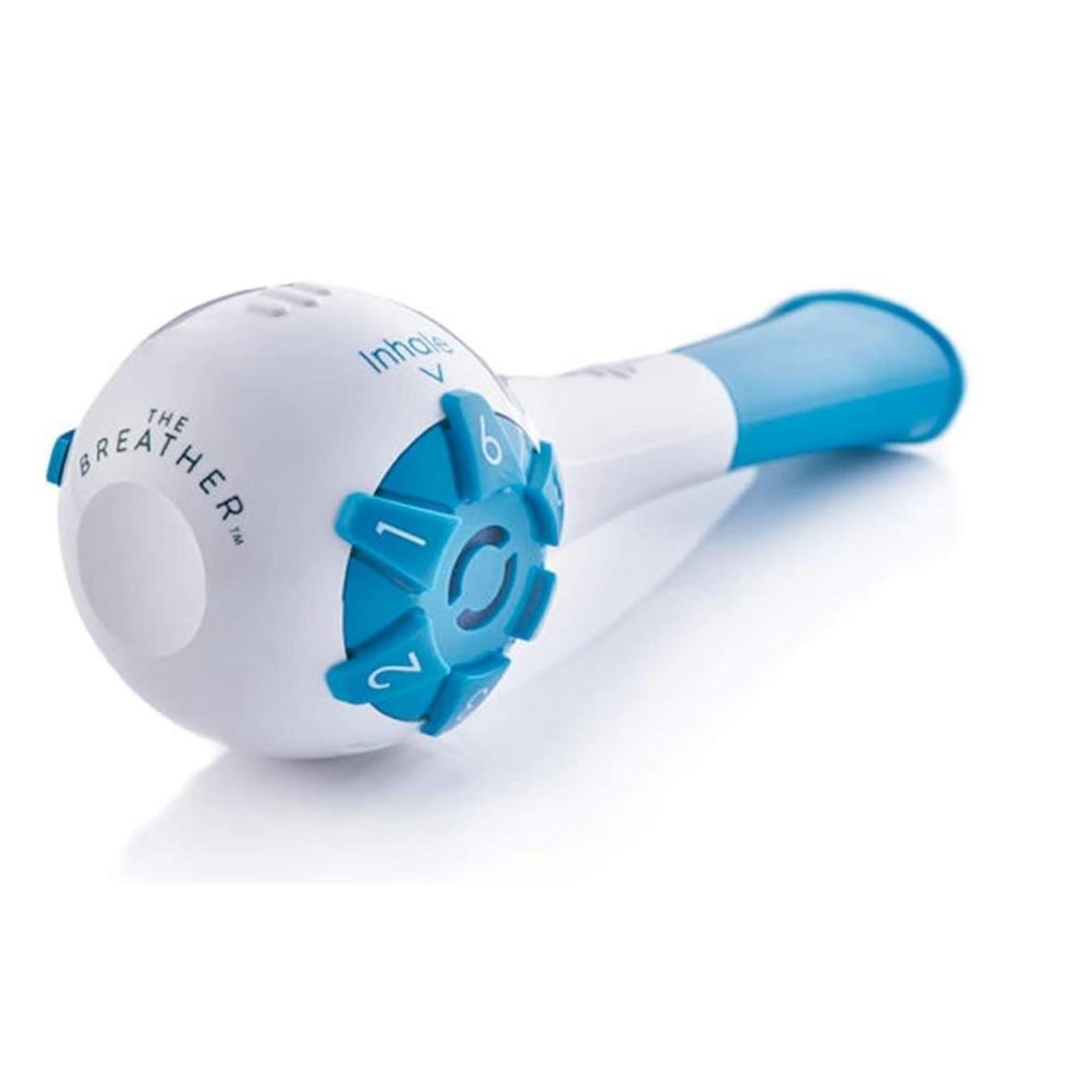 Lung Exercise Device Exerciser Natural Breathing Trainer Adjustable Blue