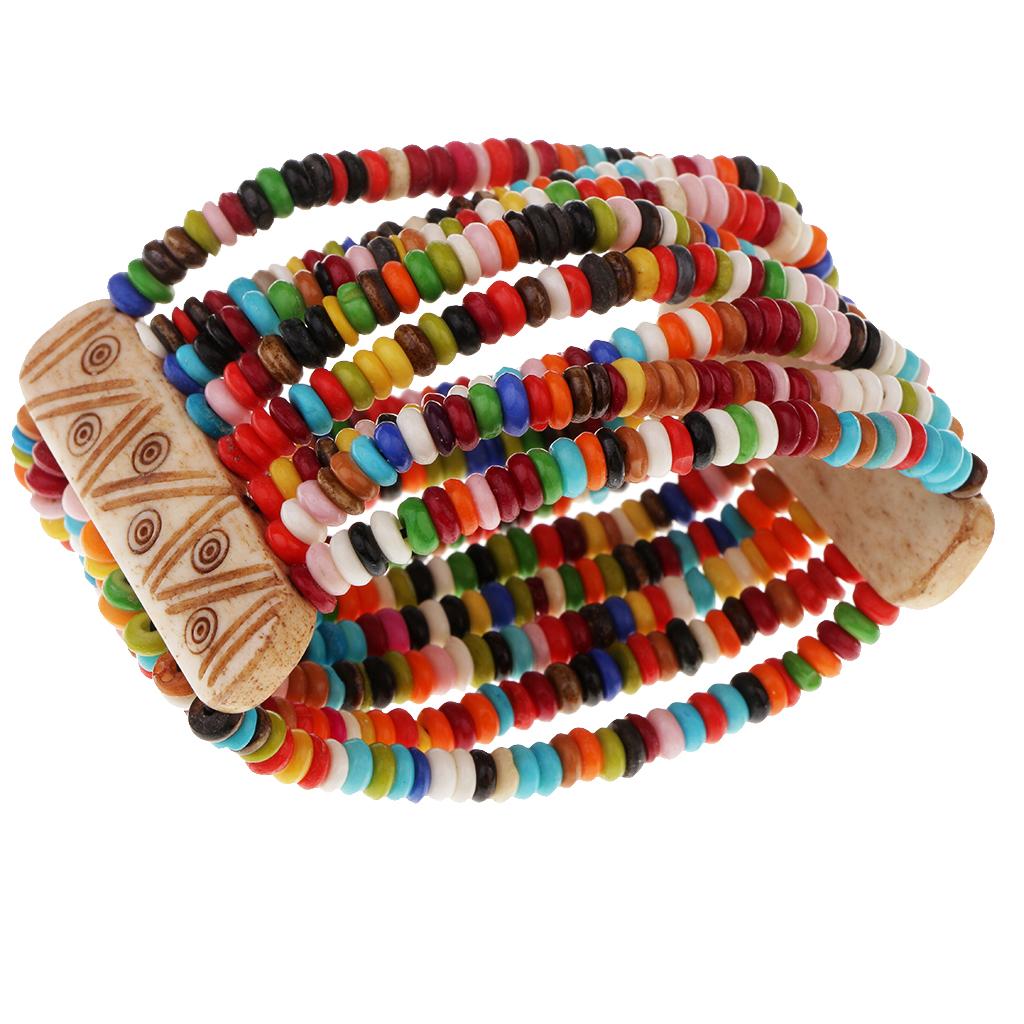 Woman Colorful Mini Shell Bracelet with Bone Wrist Ornament Creative Gift