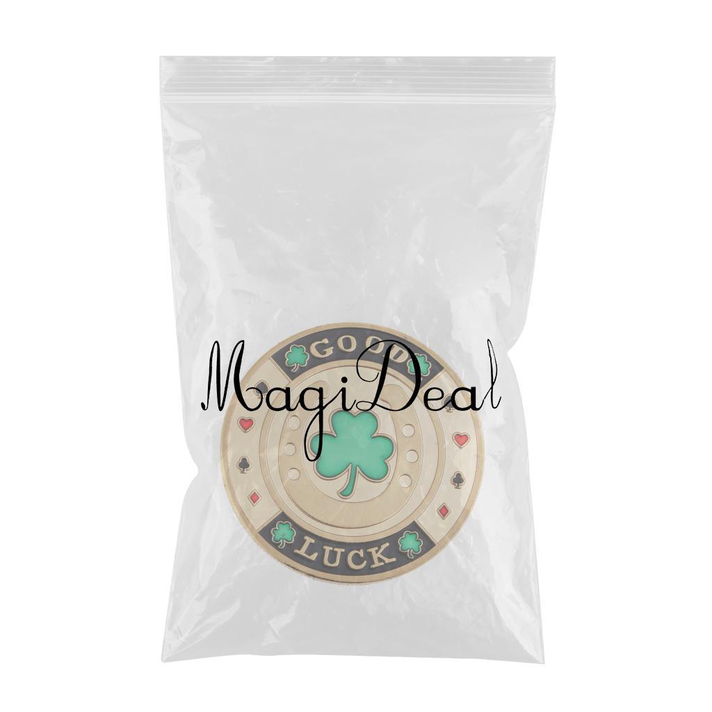 Four Leaf Clover Luck Coin Toy Chip Card Commemorative Coin Toys Collectible
