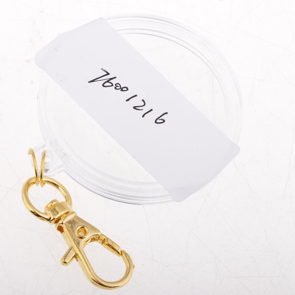 Portable Acrylic Coin Holder Keychain Coin Keyring Collection Boxes #1
