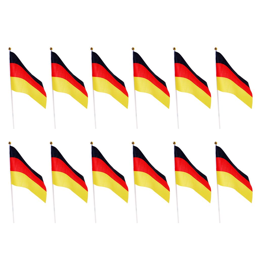 12PCS Flag Flags Banner Hand Waving Flag National Pride Flag Germany