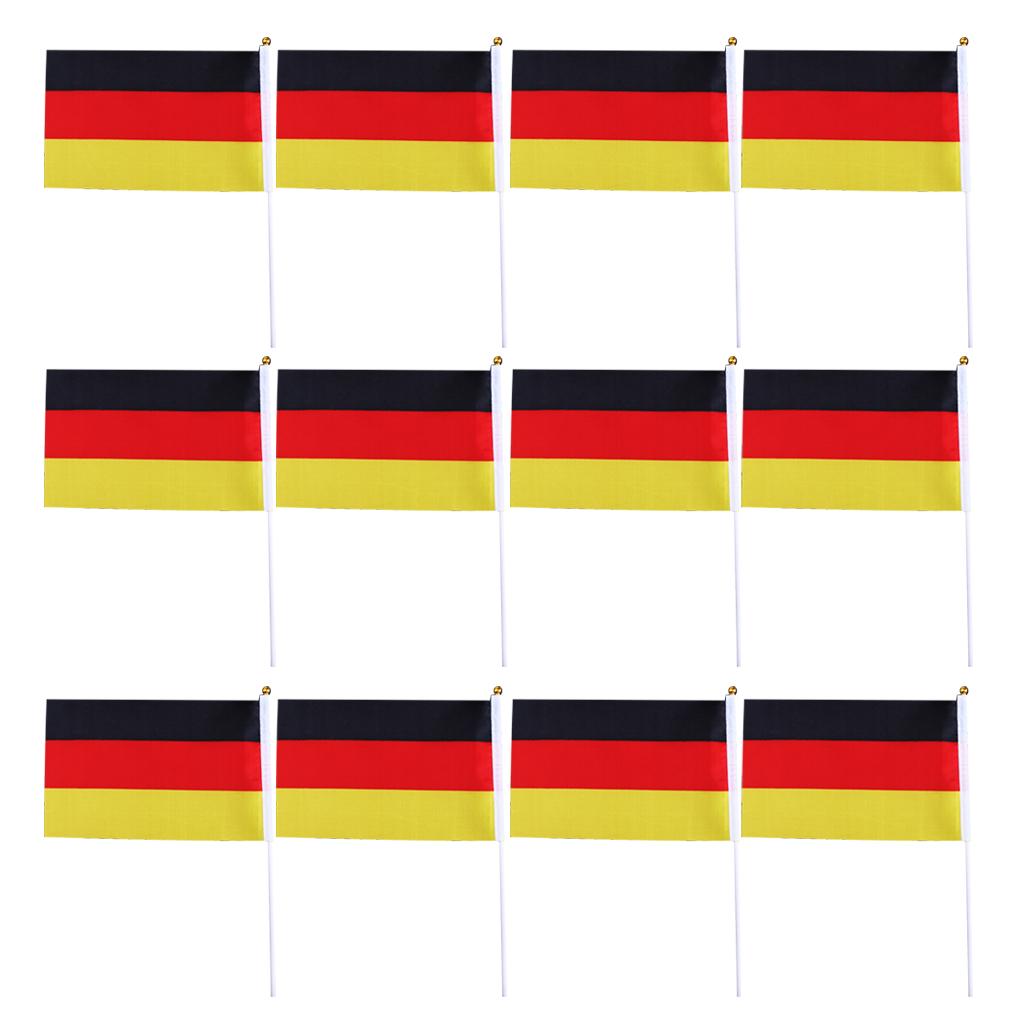 12PCS Flag Flags Banner Hand Waving Flag National Pride Flag Germany