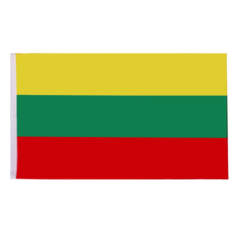 Country Large Flag National Banner Festival Decor Yellow Green Red Lithuania