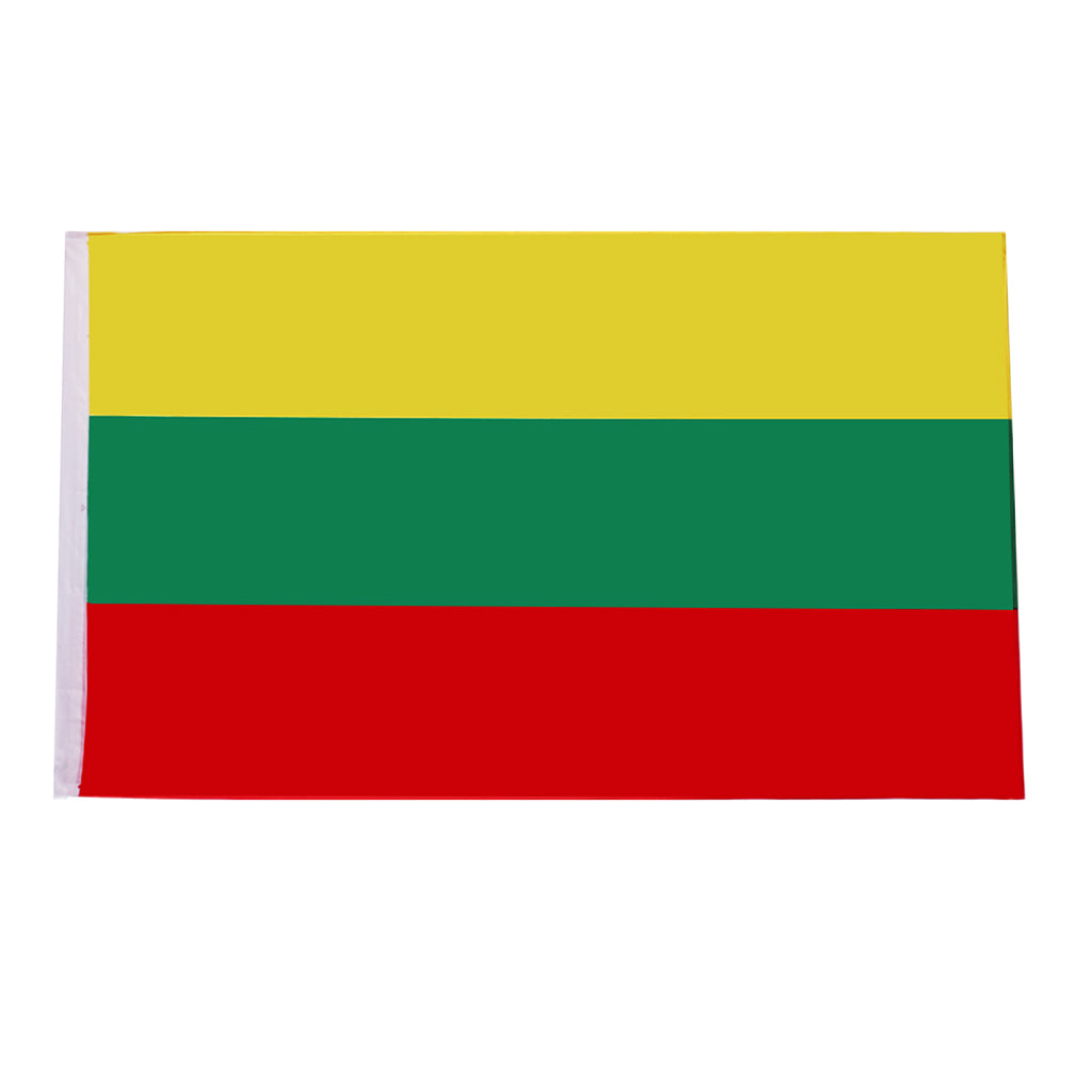 Country Large Flag National Banner Festival Decor Yellow Green Red Lithuania