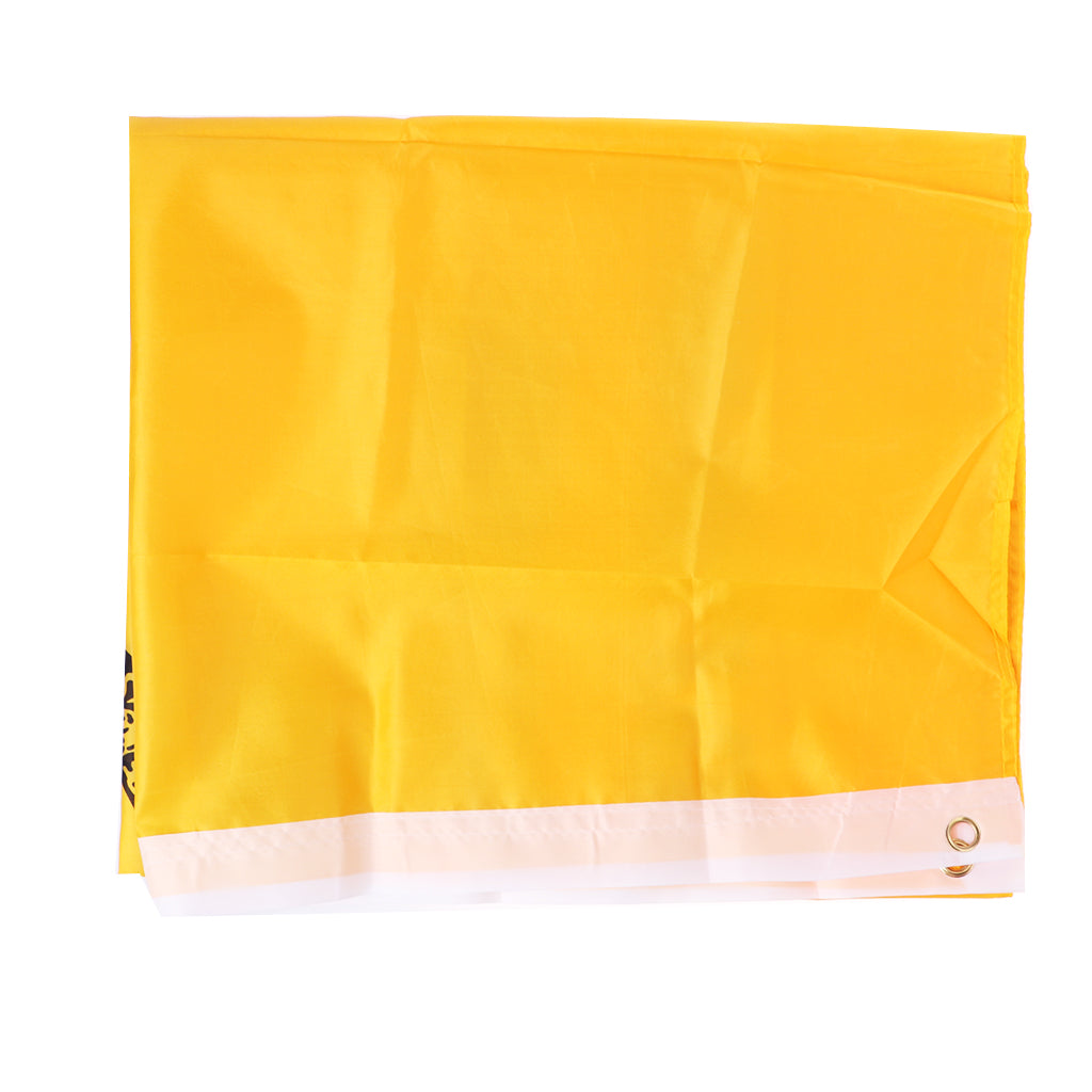 Gadsden State Yellow Black Coiled Snake Design Flag American Revolution Flag