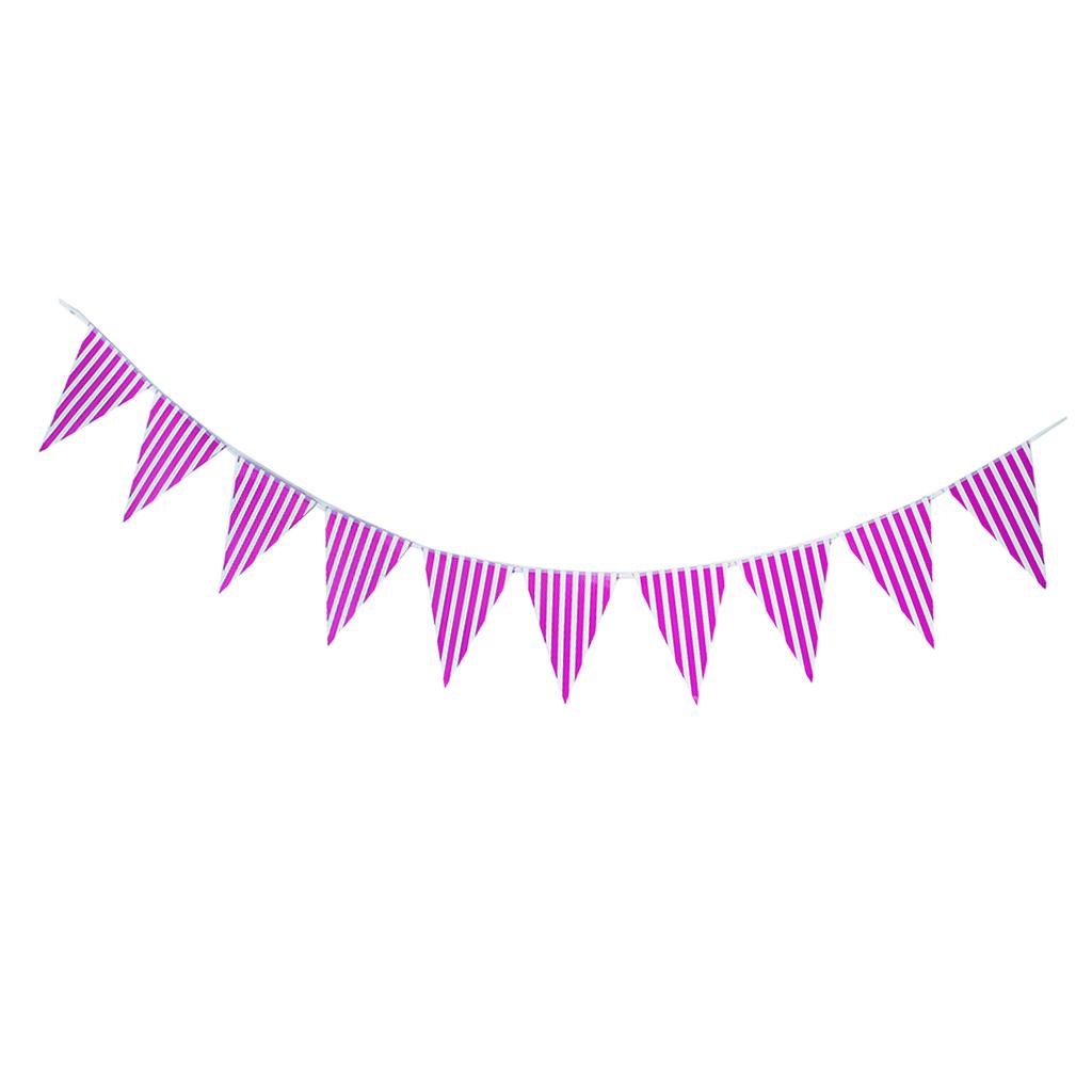 Colorful Paper Flag Banners Flag Decoration String Pennant Banner Purple
