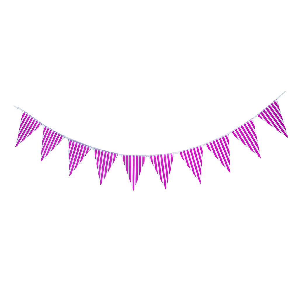Colorful Paper Flag Banners Flag Decoration String Pennant Banner Purple