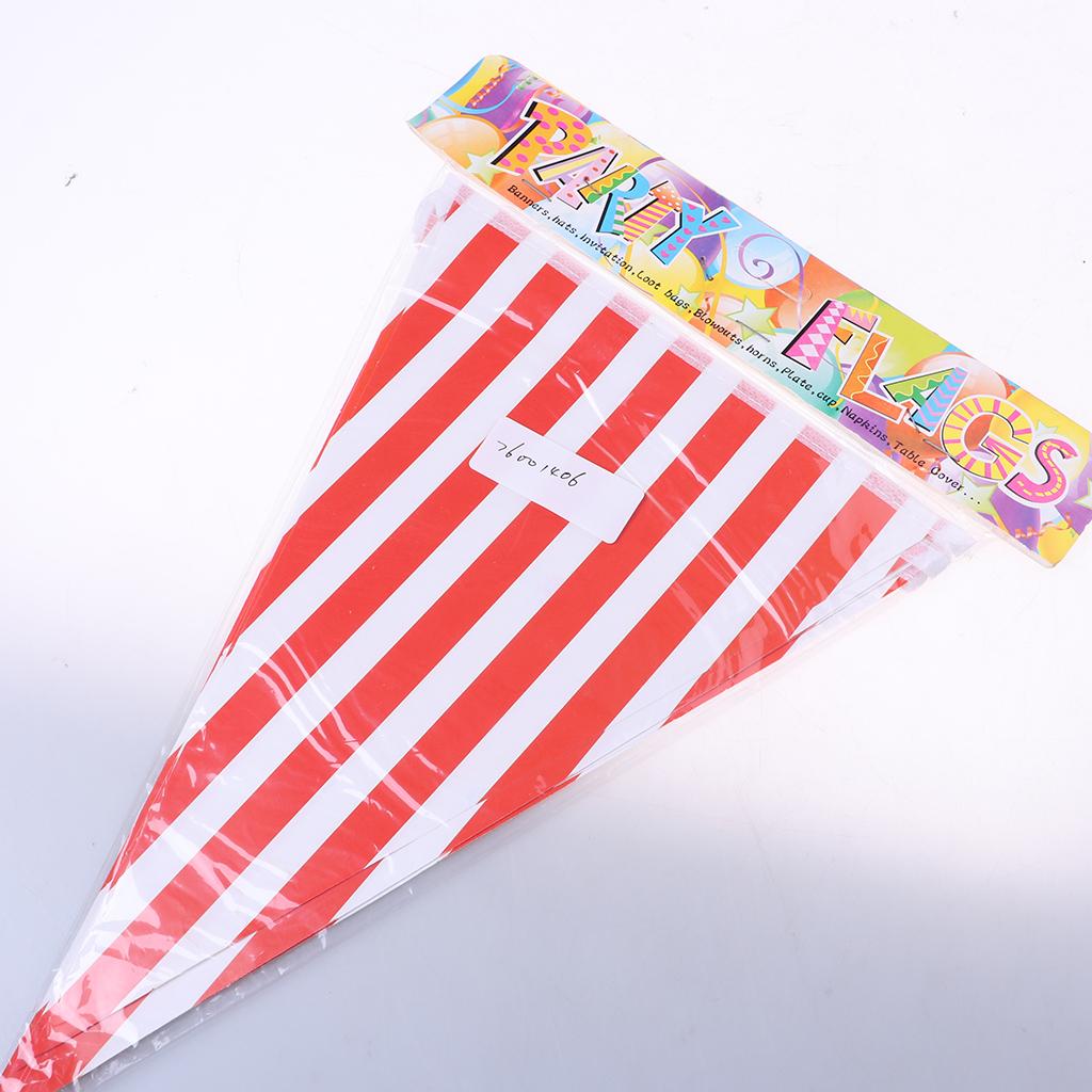 Colorful Paper Flag Banners Flag Decoration String Pennant Banner Red