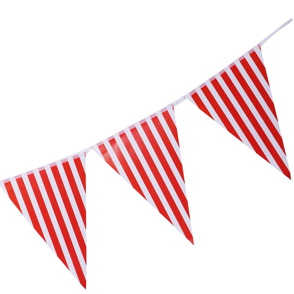 Colorful Paper Flag Banners Flag Decoration String Pennant Banner Red