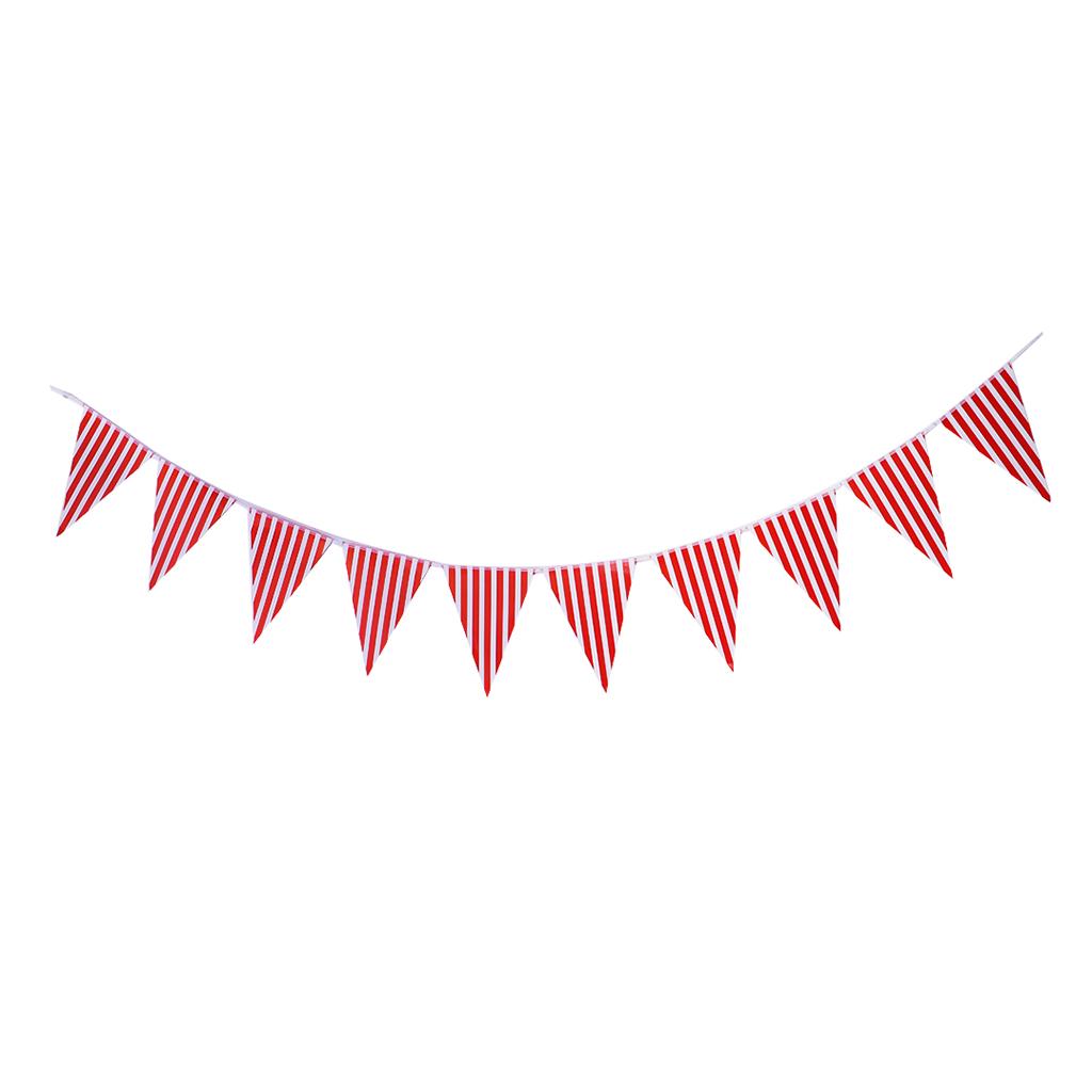 Colorful Paper Flag Banners Flag Decoration String Pennant Banner Red