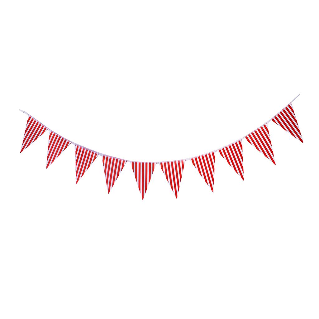 Colorful Paper Flag Banners Flag Decoration String Pennant Banner Red