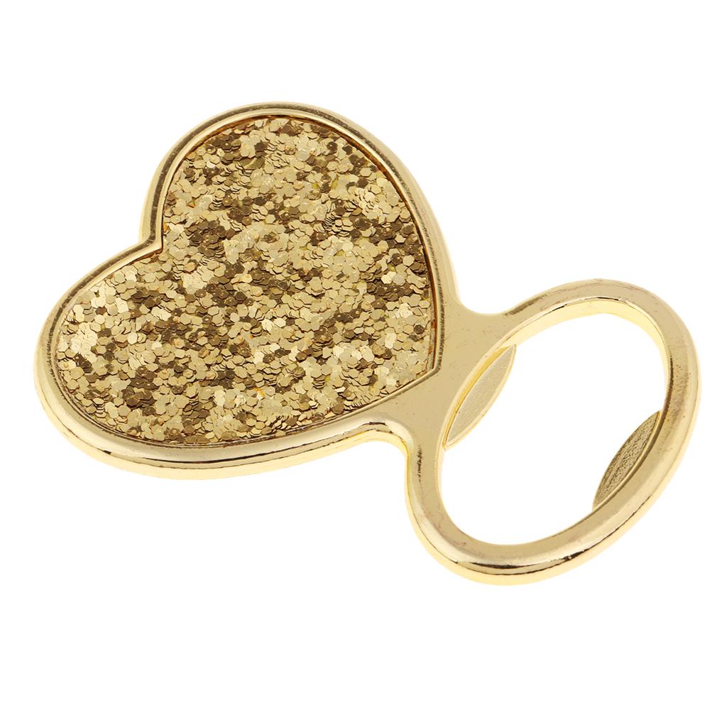 Creative Wedding Birthday Bottle Opener Opener Gift Gold 60 x 50 x 5 mm #2