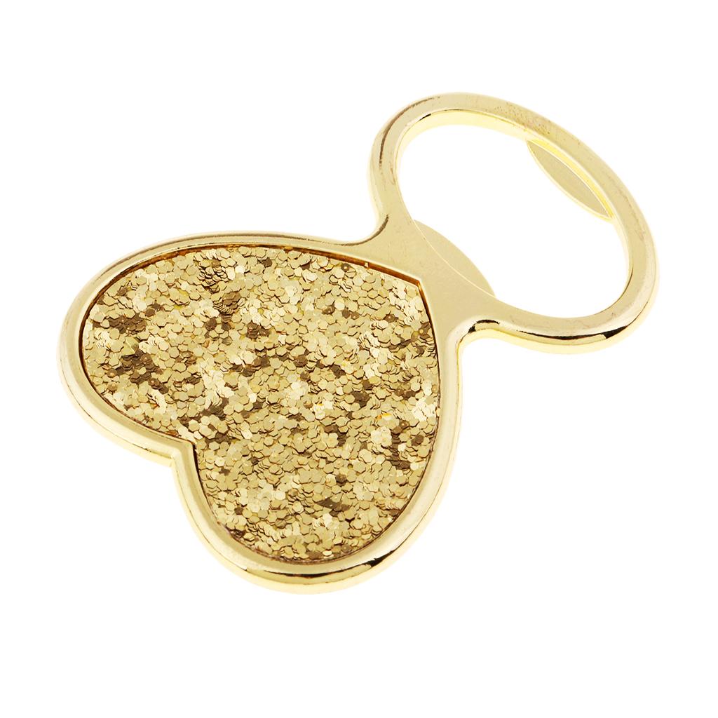Creative Wedding Birthday Bottle Opener Opener Gift Gold 60 x 50 x 5 mm #2