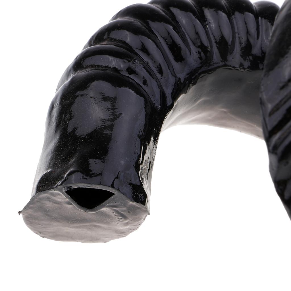 Artificial Ram Horns Costume Accessory for DIY Gothic Hair Headband Hoop B