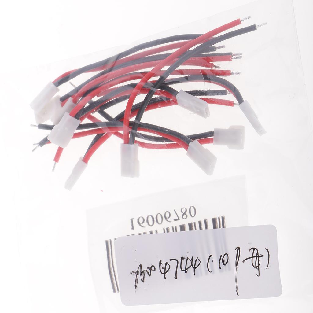 10 Pieces Plug Battery Charging Adapter Cable 3.7v Lithium Battery Wire