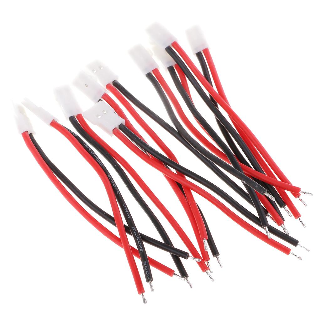 10 Pieces Plug Battery Charging Adapter Cable 3.7v Lithium Battery Wire