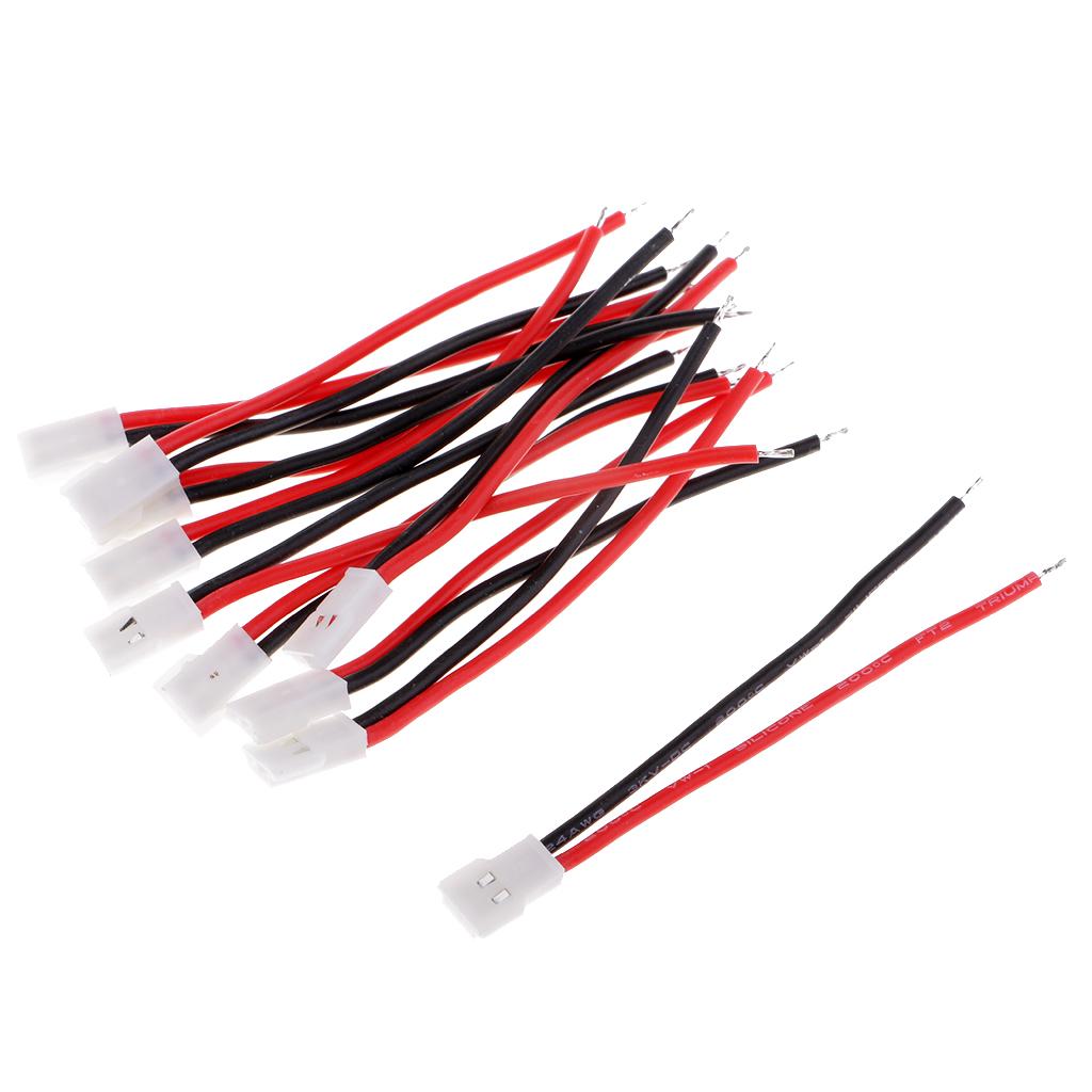 10 Pieces Plug Battery Charging Adapter Cable 3.7v Lithium Battery Wire