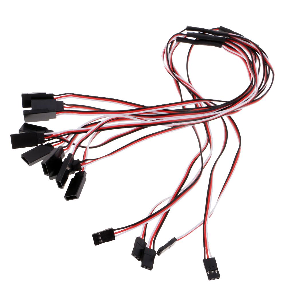 5pcs Y Type Steering Servo Extended Line Extension Lead Wire Cable 500mm