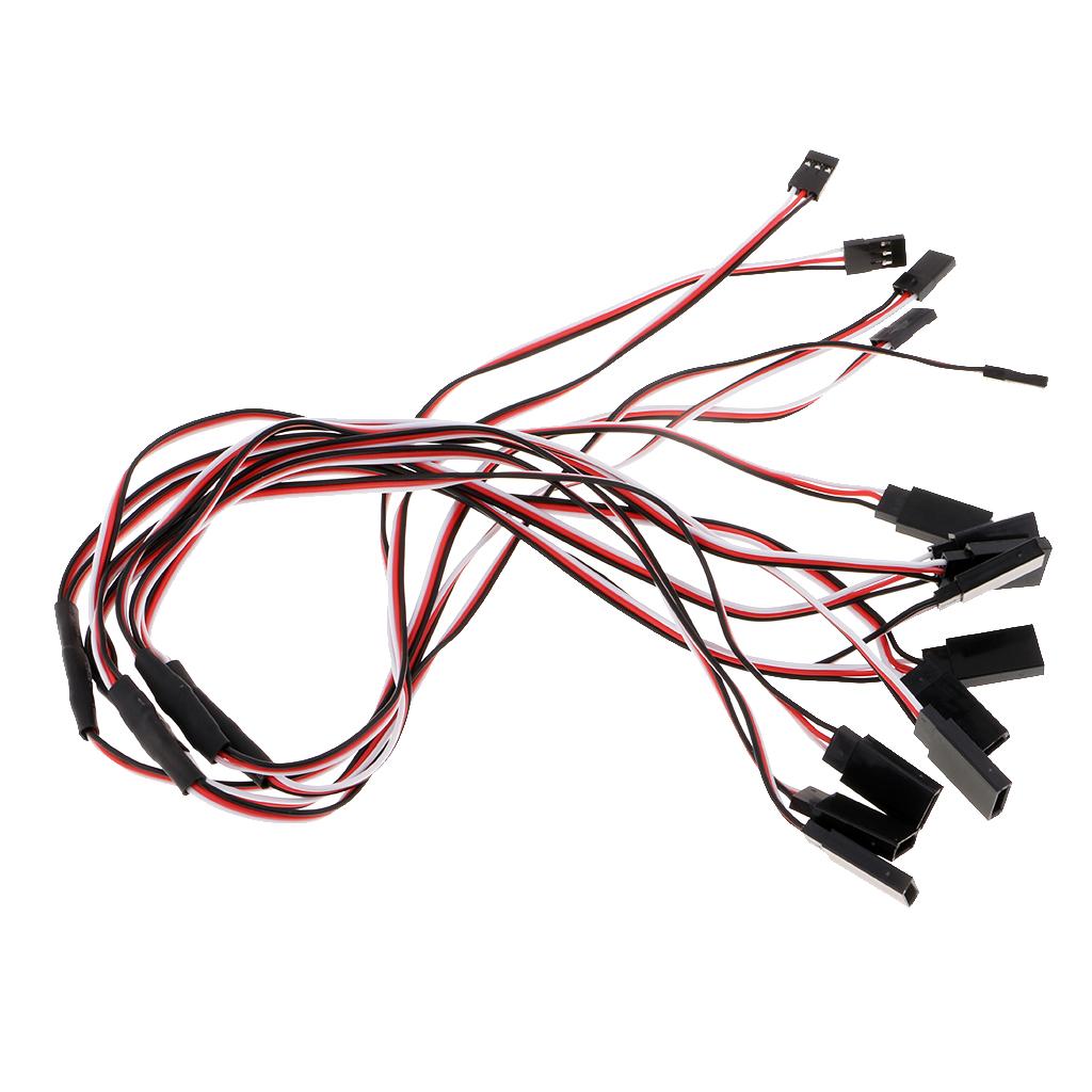5pcs Y Type Steering Servo Extended Line Extension Lead Wire Cable 500mm