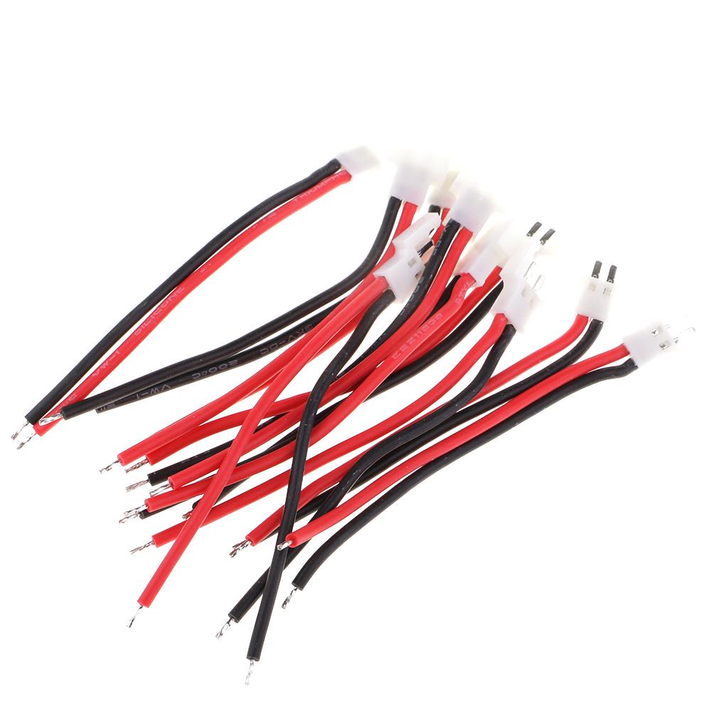 10 Pieces Male Plug Battery Charging Adapter Cable 3.7v Lithium Battery Wire
