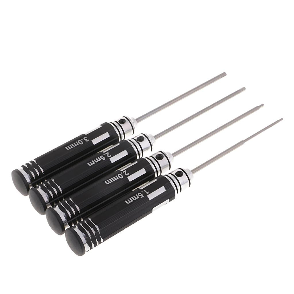 4pcs RC Tools Hex Screw Driver Set Kit 1.5 2.0 2.5 3.0mm for RC Helicopter