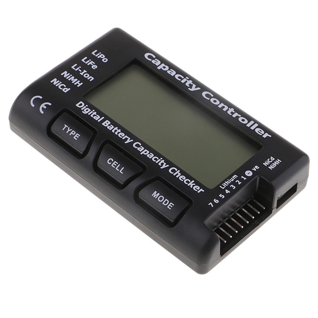 LCD Digital Battery Capacity Checker Tester for LiPo LiFe Li-ion NiMH Nicd
